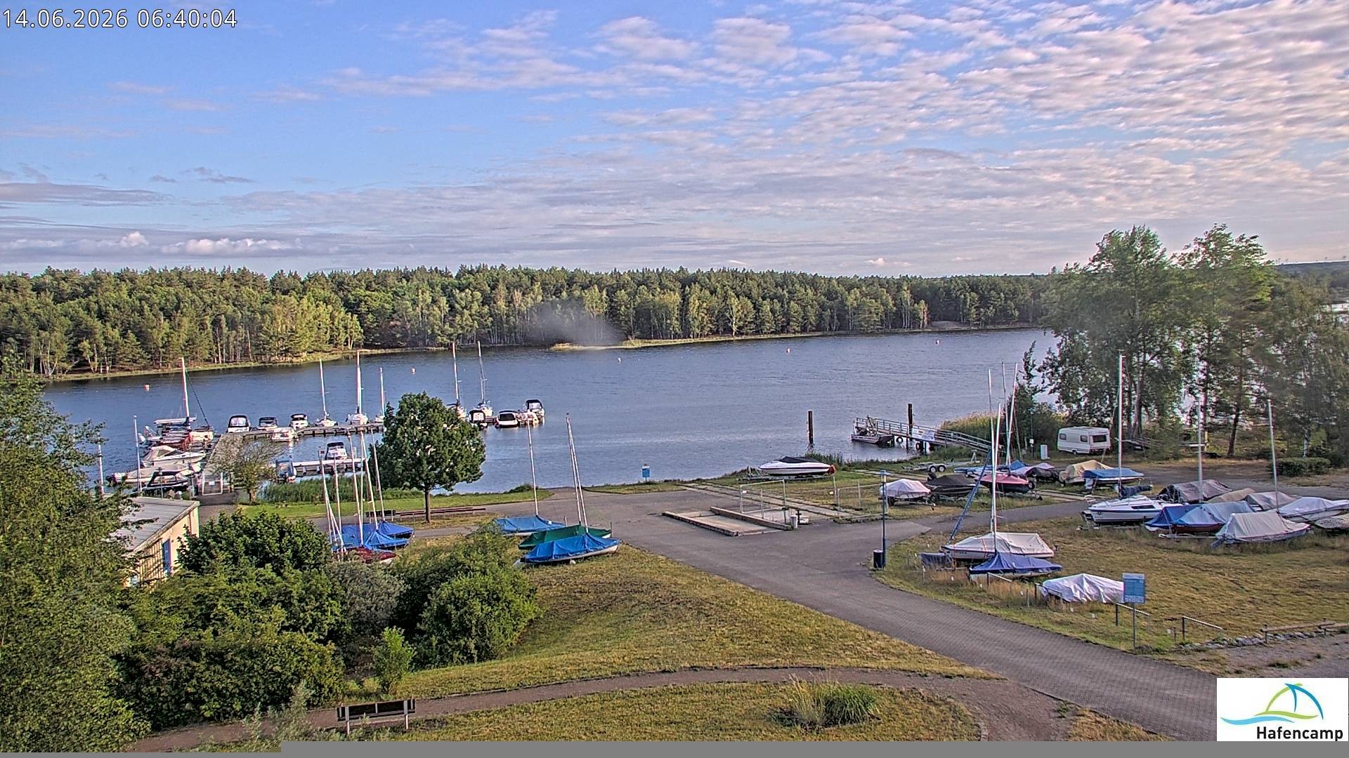 Archiv Foto Webcam Senftenberger See - Hafencamp