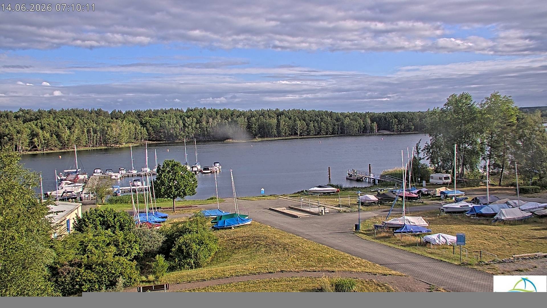 Archiv Foto Webcam Senftenberger See - Hafencamp