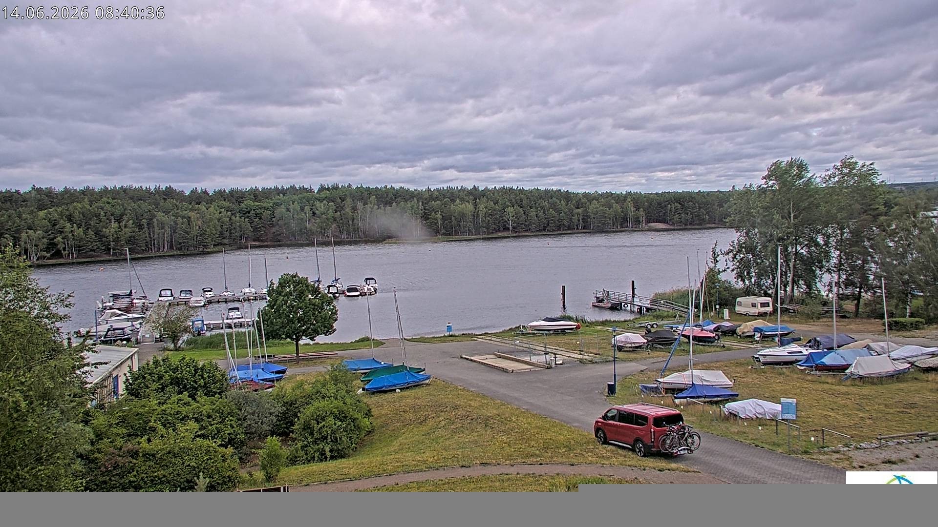 Archiv Foto Webcam Senftenberger See - Hafencamp