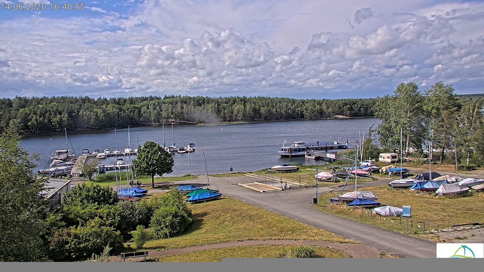 Archiv Foto Webcam Senftenberger See - Hafencamp