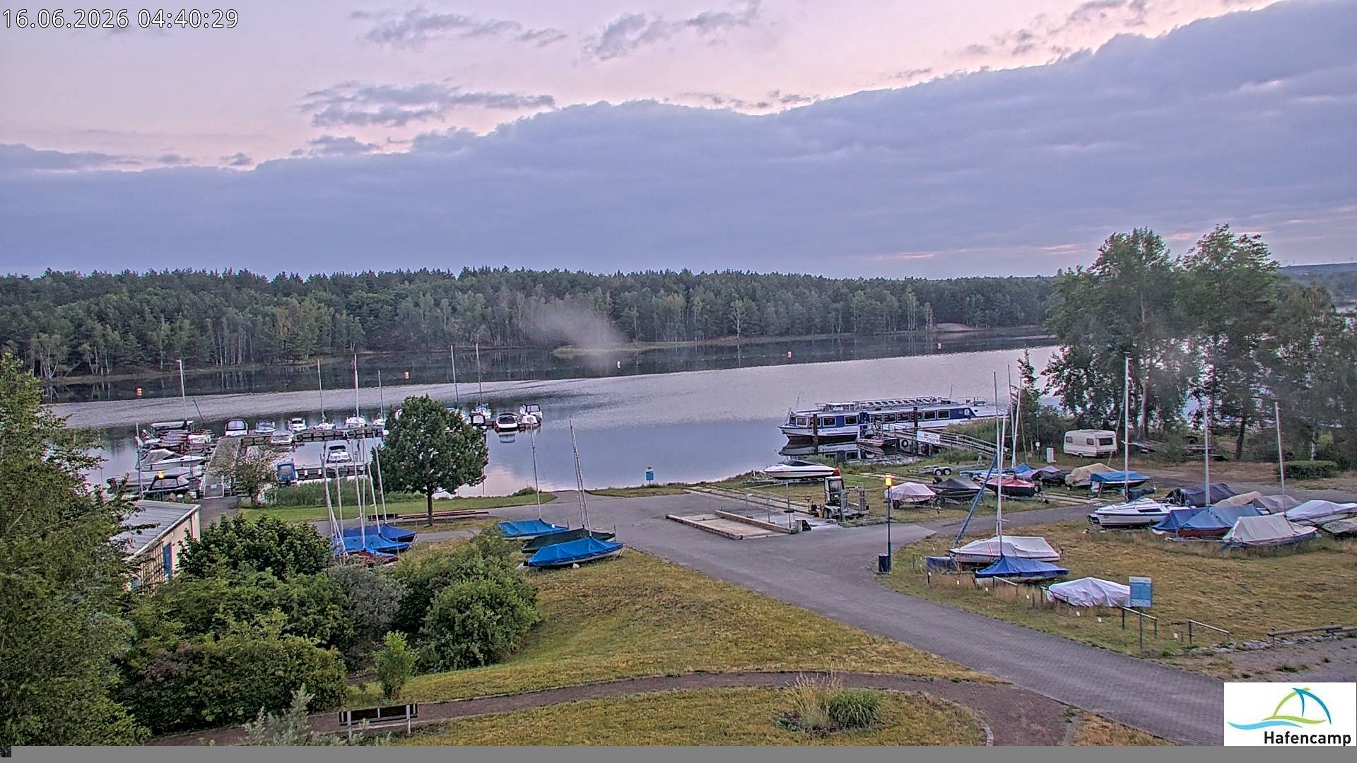 Archiv Foto Webcam Senftenberger See - Hafencamp
