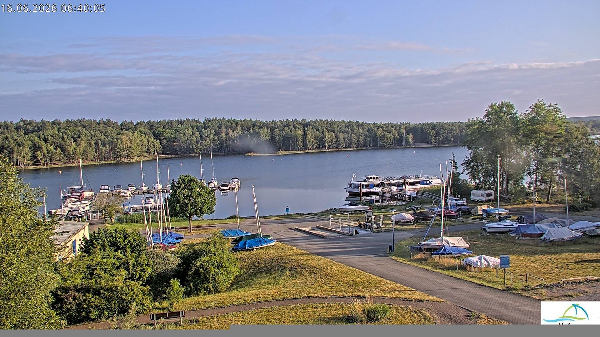 Archiv Foto Webcam Senftenberger See - Hafencamp