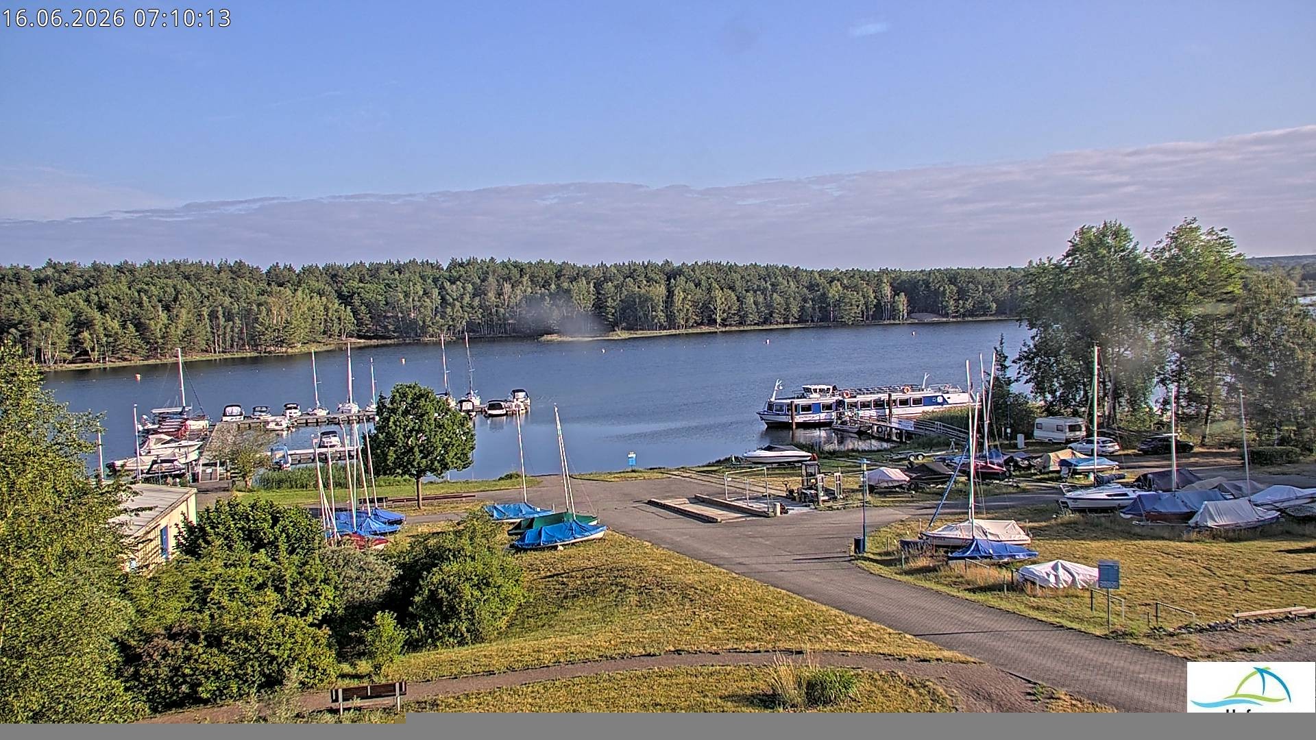 Archiv Foto Webcam Senftenberger See - Hafencamp