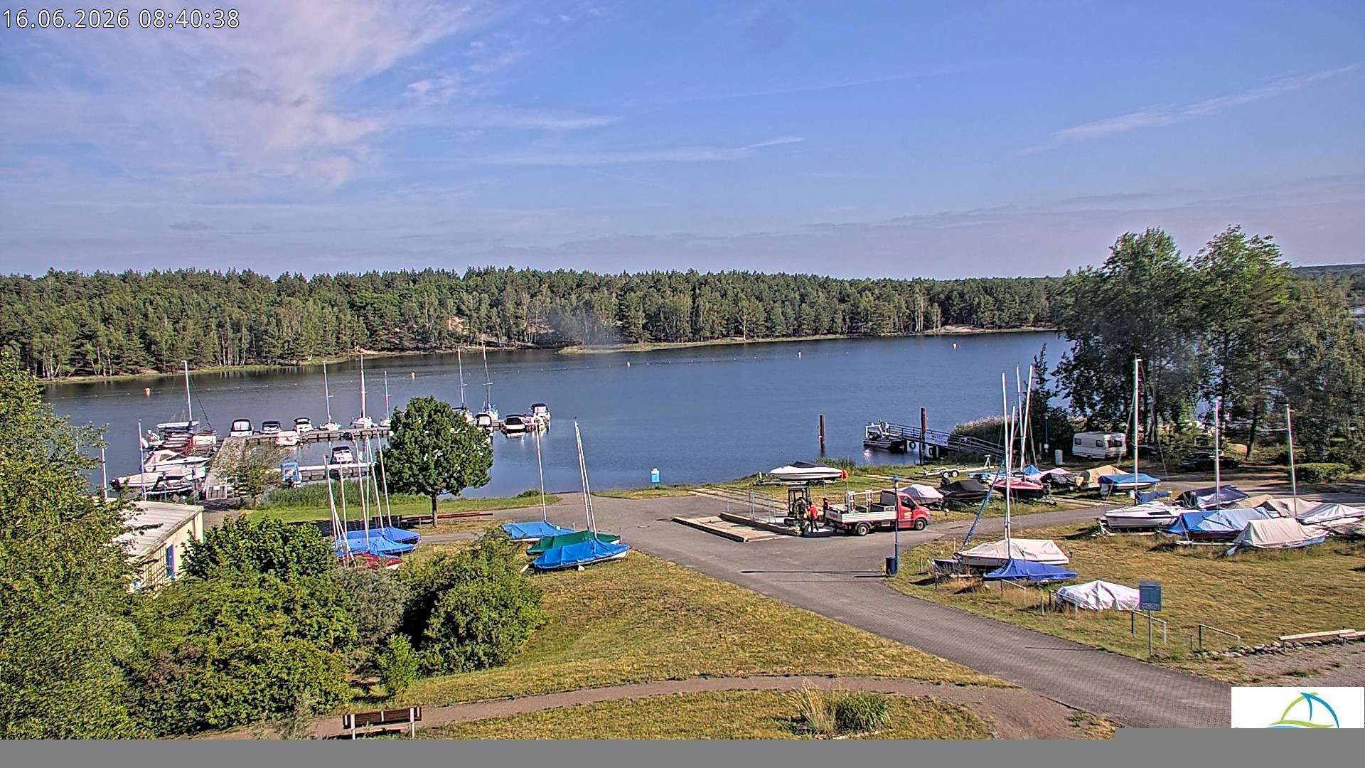 Archiv Foto Webcam Senftenberger See - Hafencamp