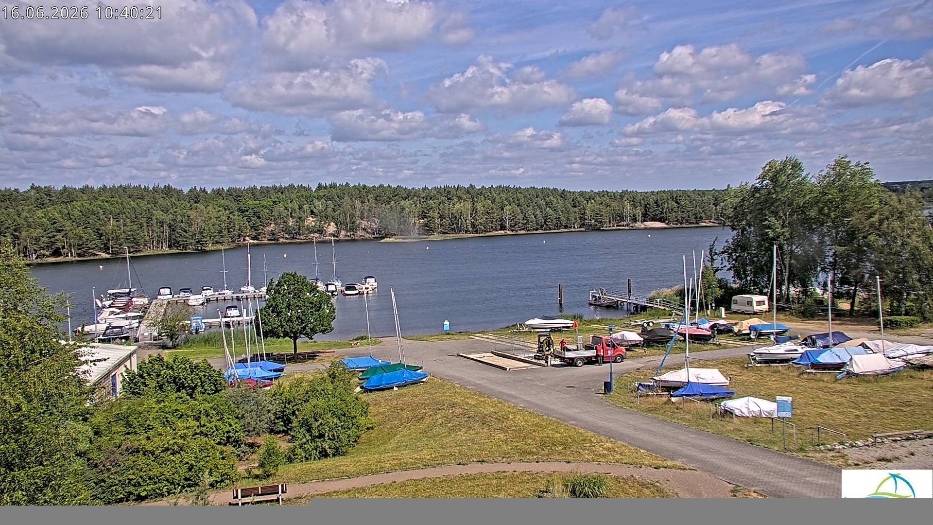 Archiv Foto Webcam Senftenberger See - Hafencamp