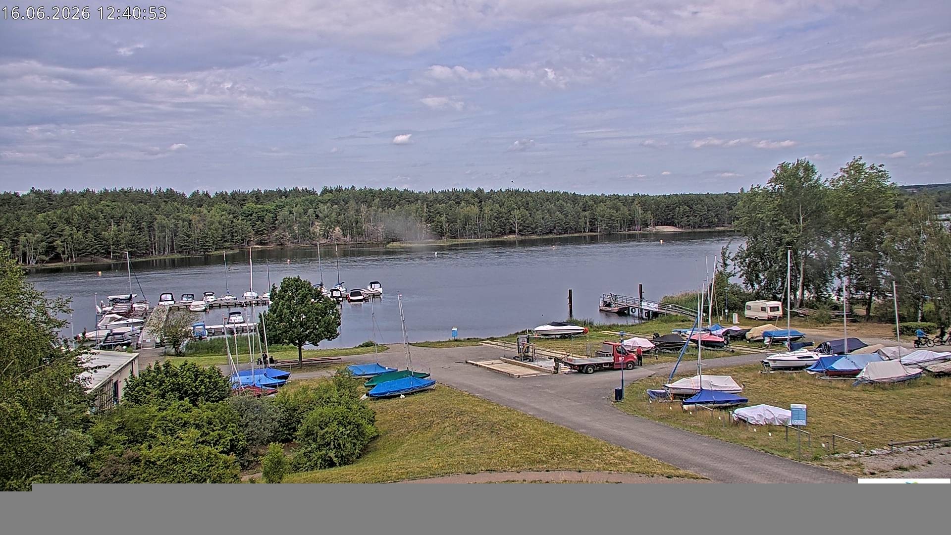 Archiv Foto Webcam Senftenberger See - Hafencamp