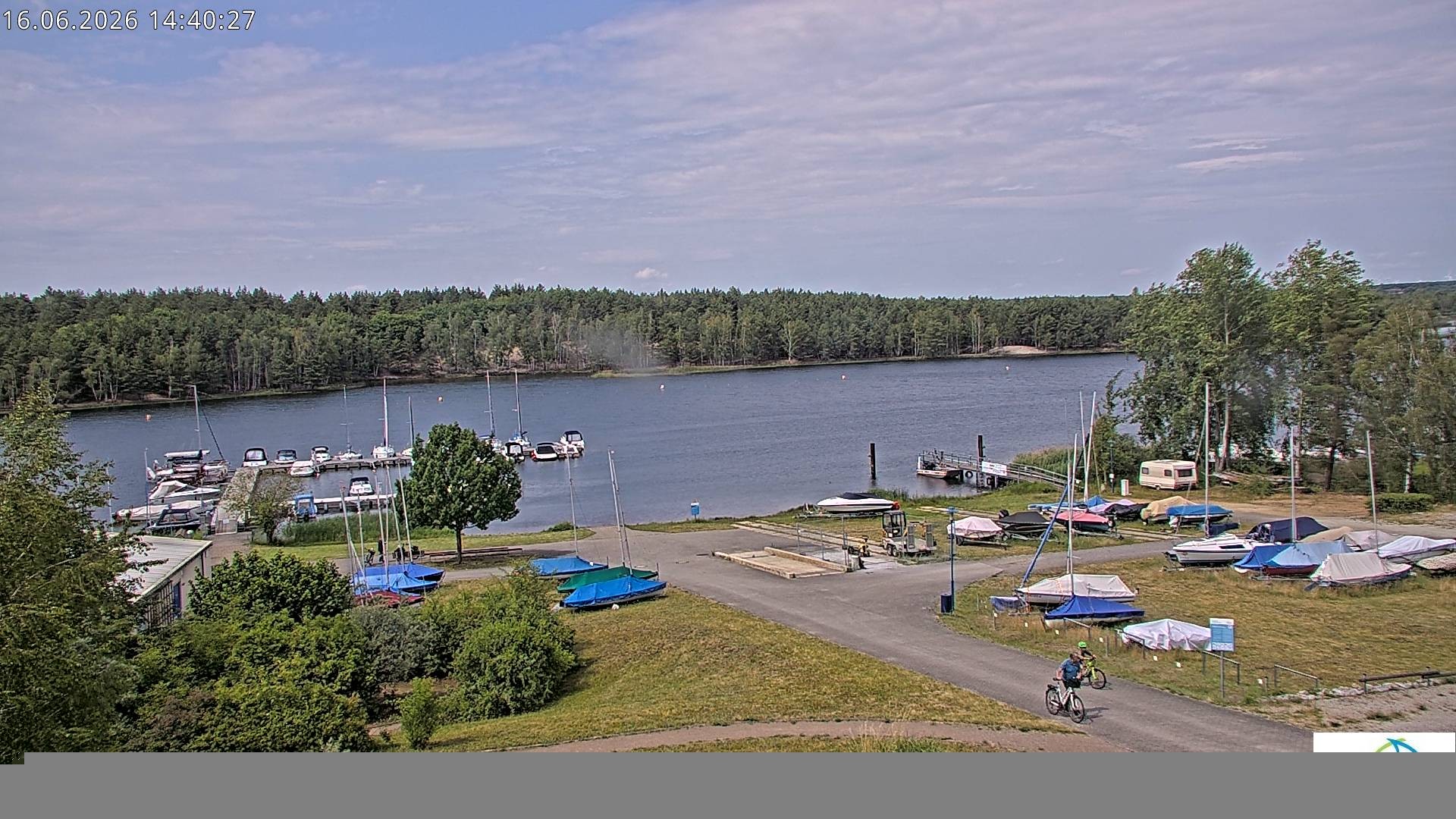 Archiv Foto Webcam Senftenberger See - Hafencamp