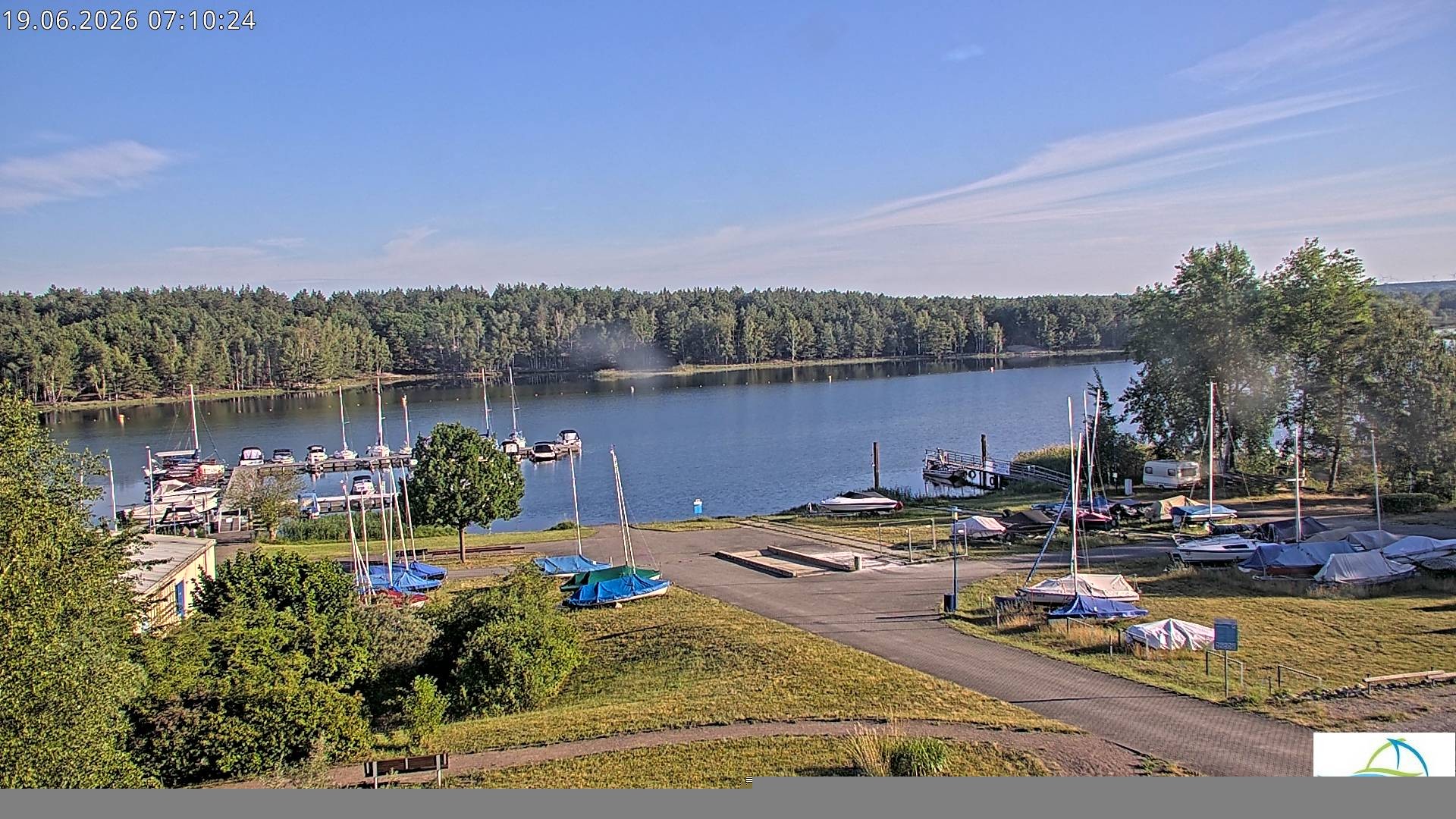 Archiv Foto Webcam Senftenberger See - Hafencamp