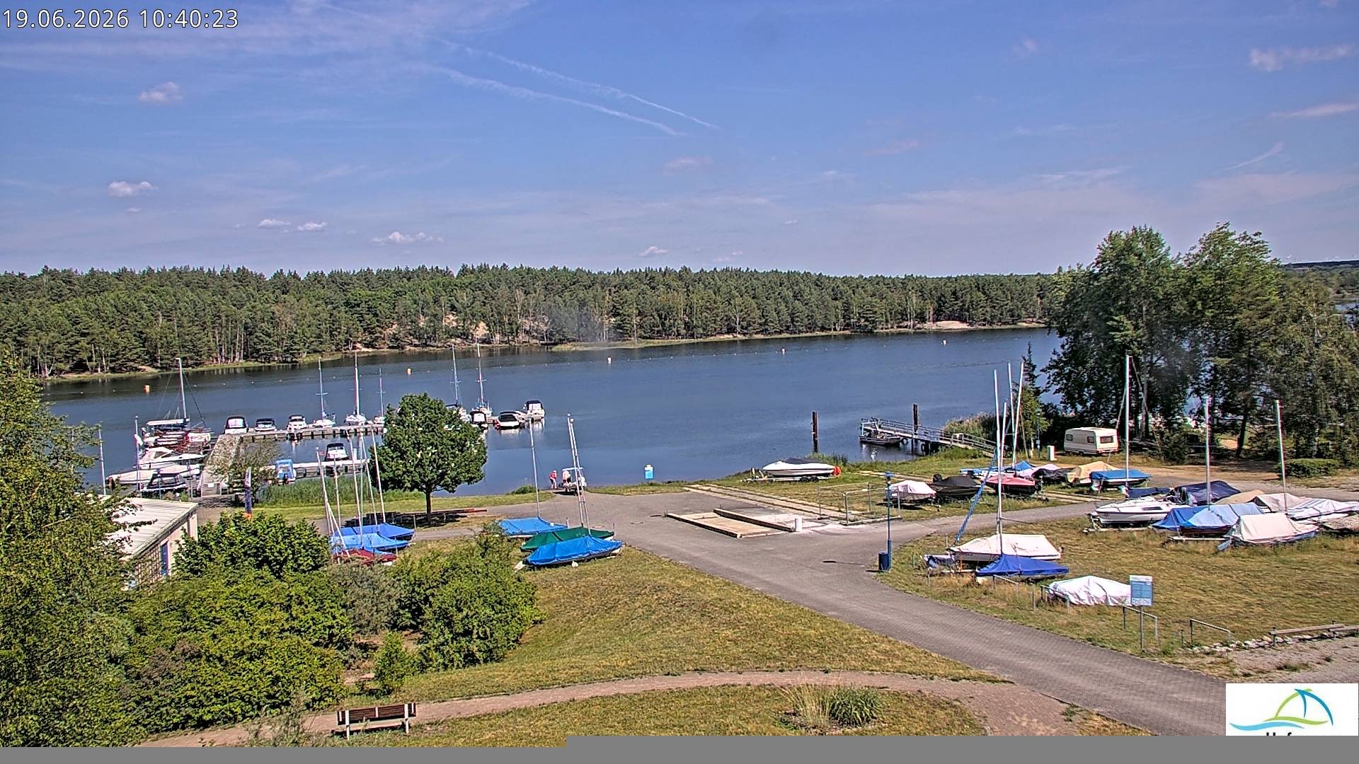 Archiv Foto Webcam Senftenberger See - Hafencamp