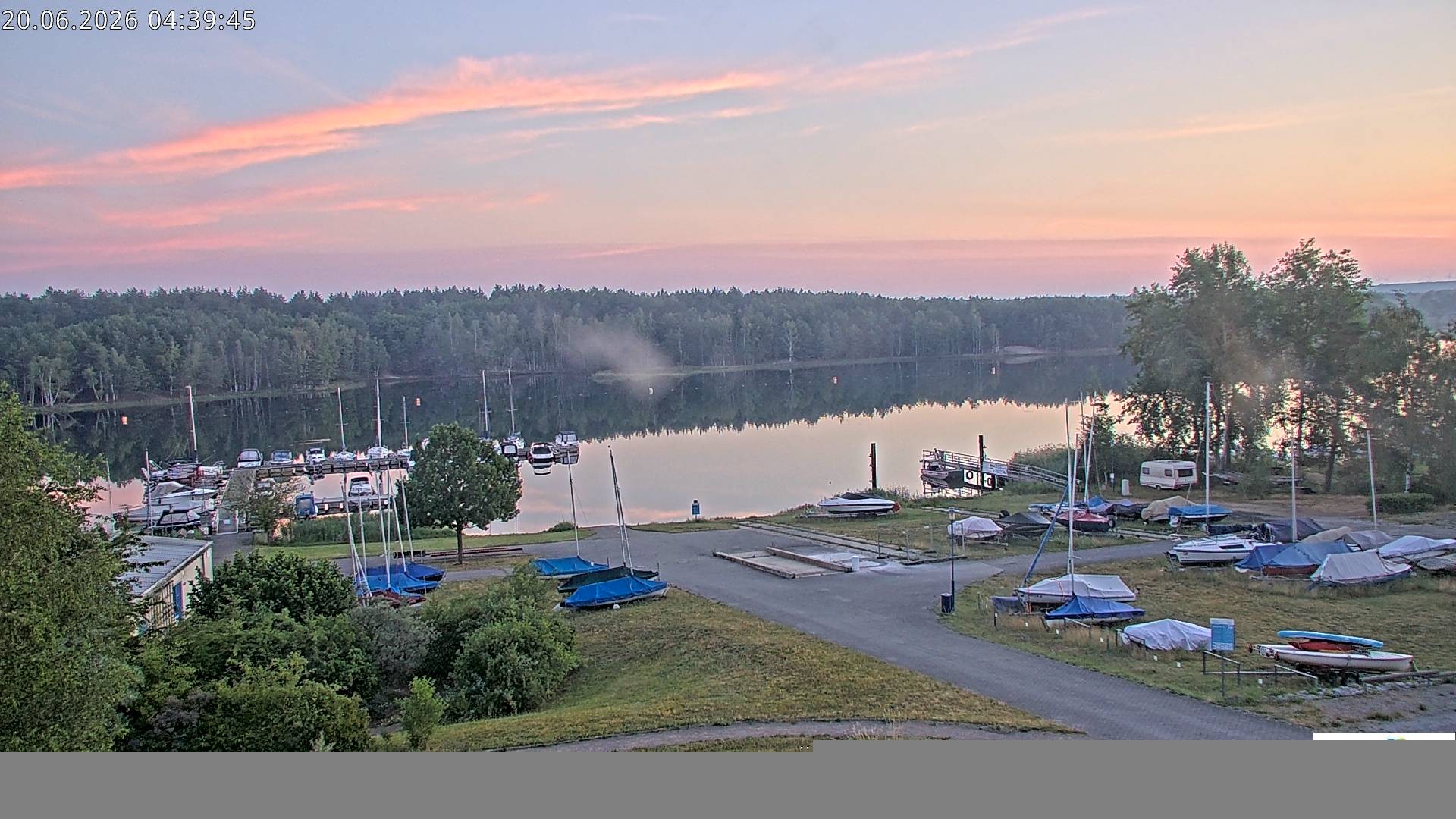 Archived image Webcam Lake Senftenberg - Camping
