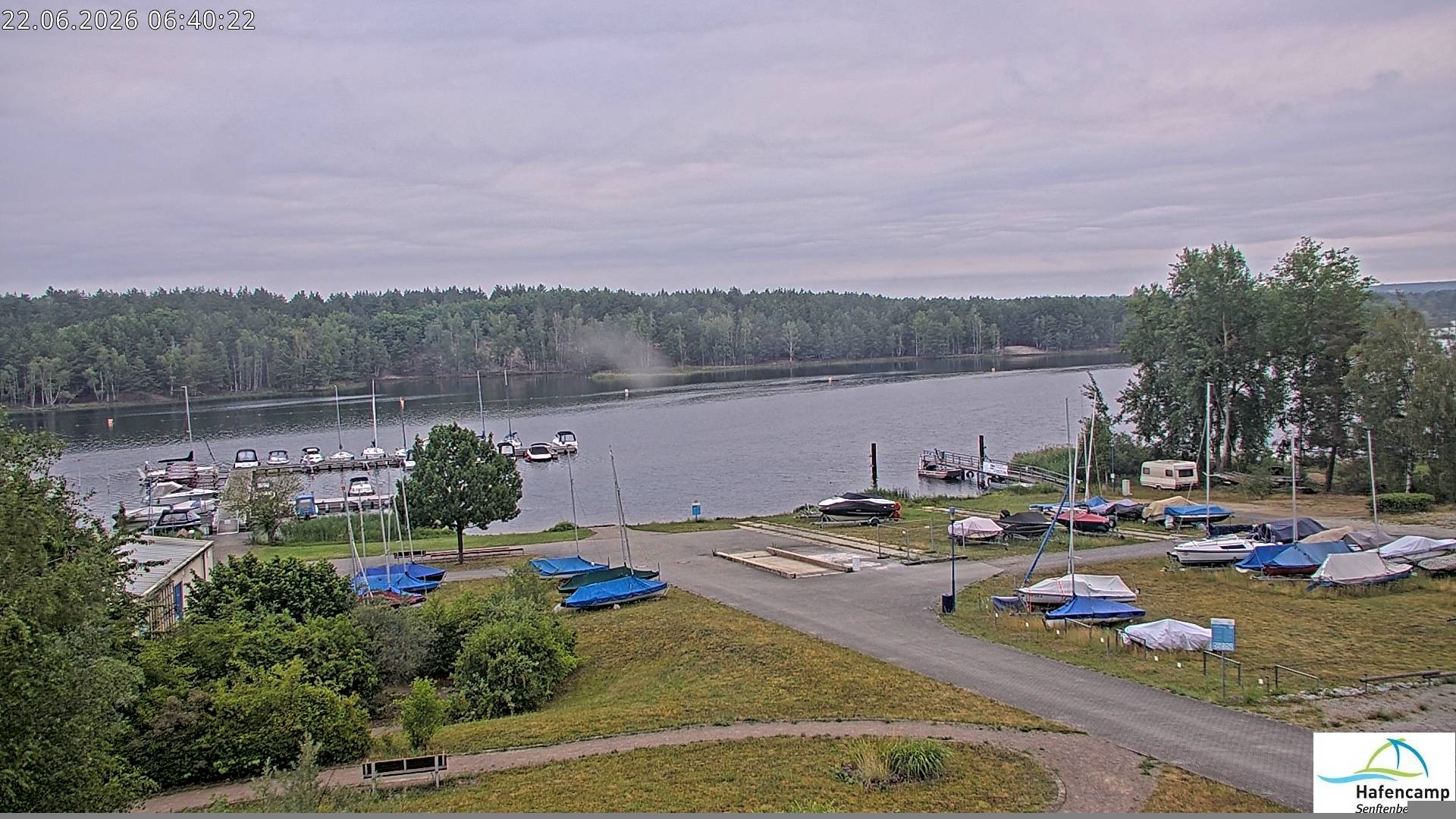 Archiv Foto Webcam Senftenberger See - Hafencamp