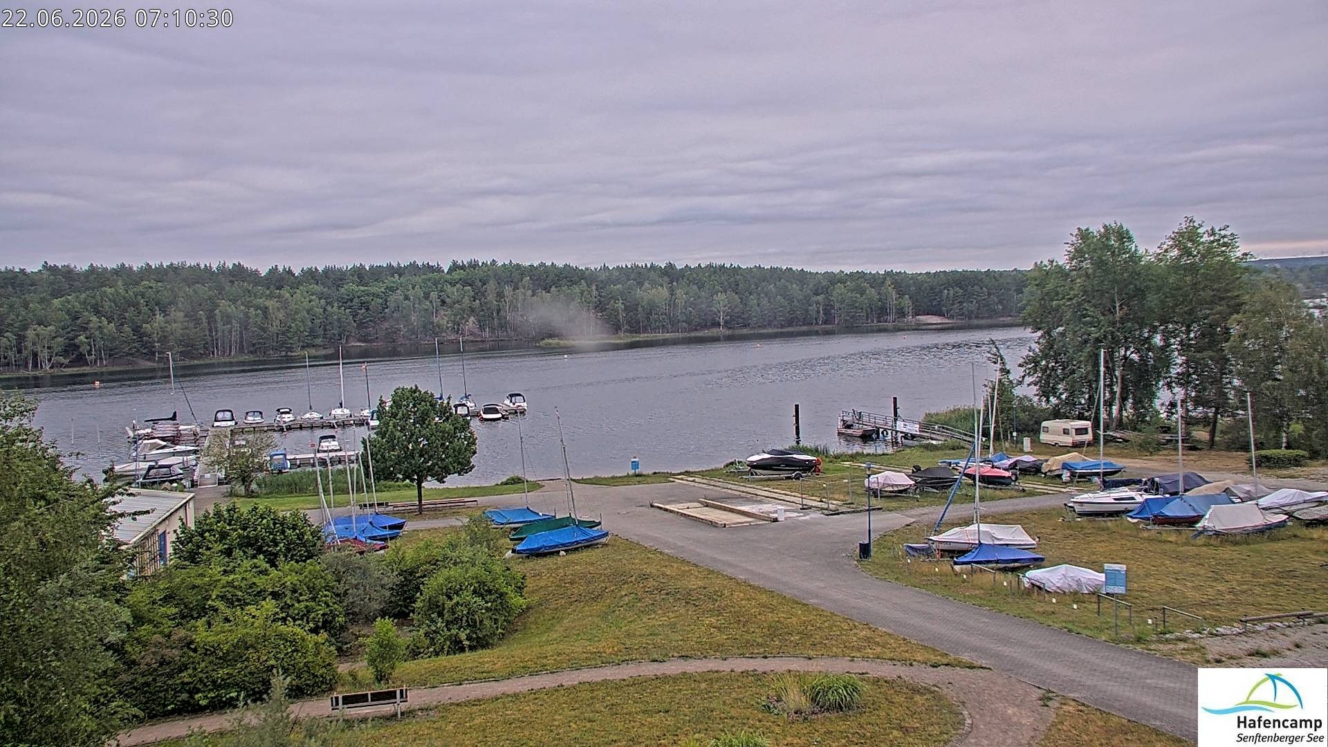 Archiv Foto Webcam Senftenberger See - Hafencamp