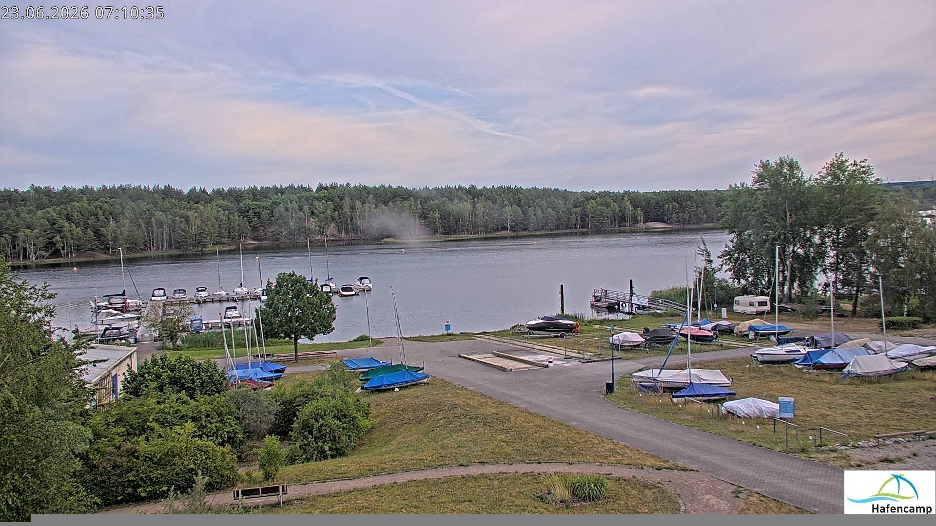 Archiv Foto Webcam Senftenberger See - Hafencamp