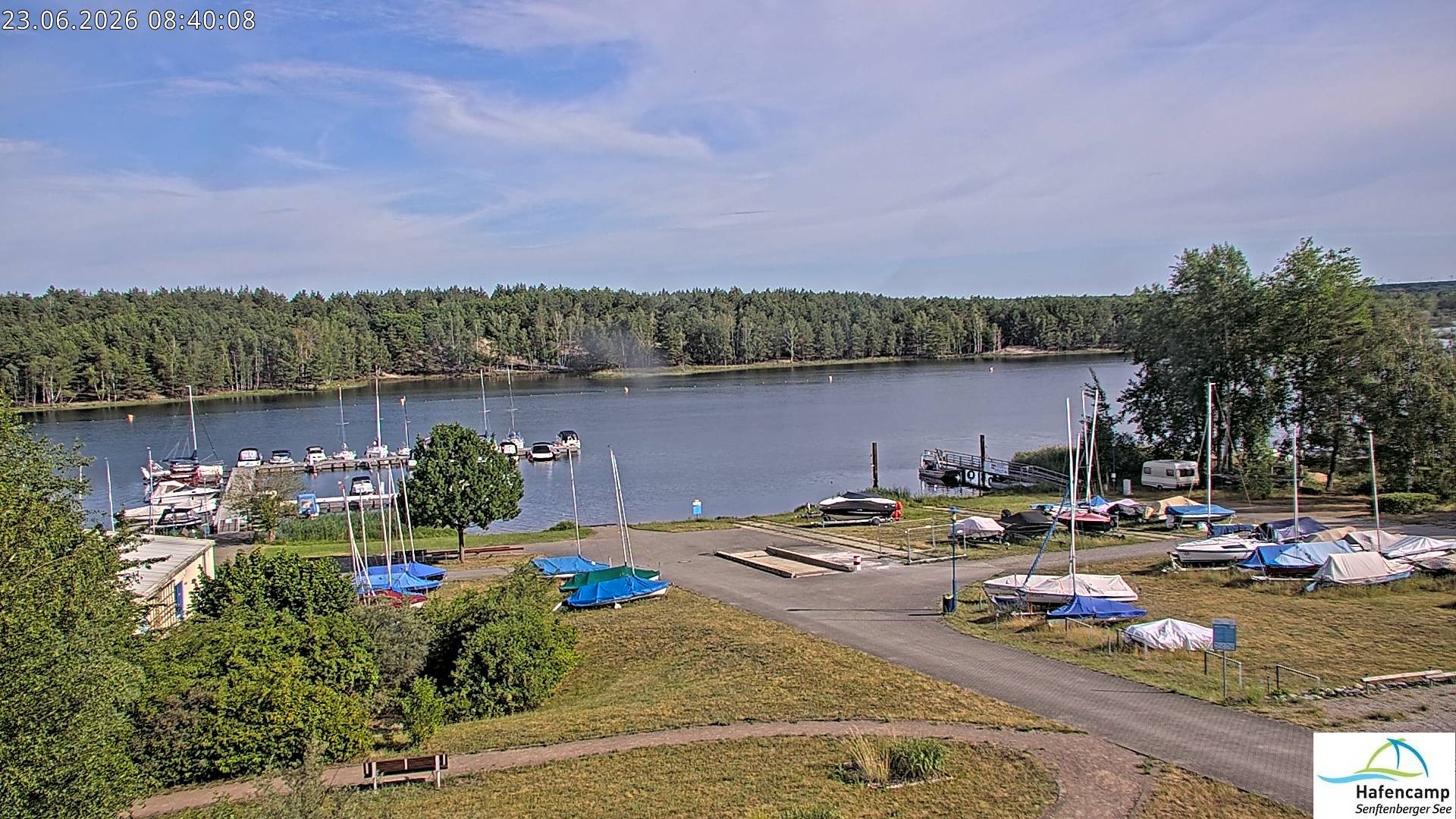 Archiv Foto Webcam Senftenberger See - Hafencamp