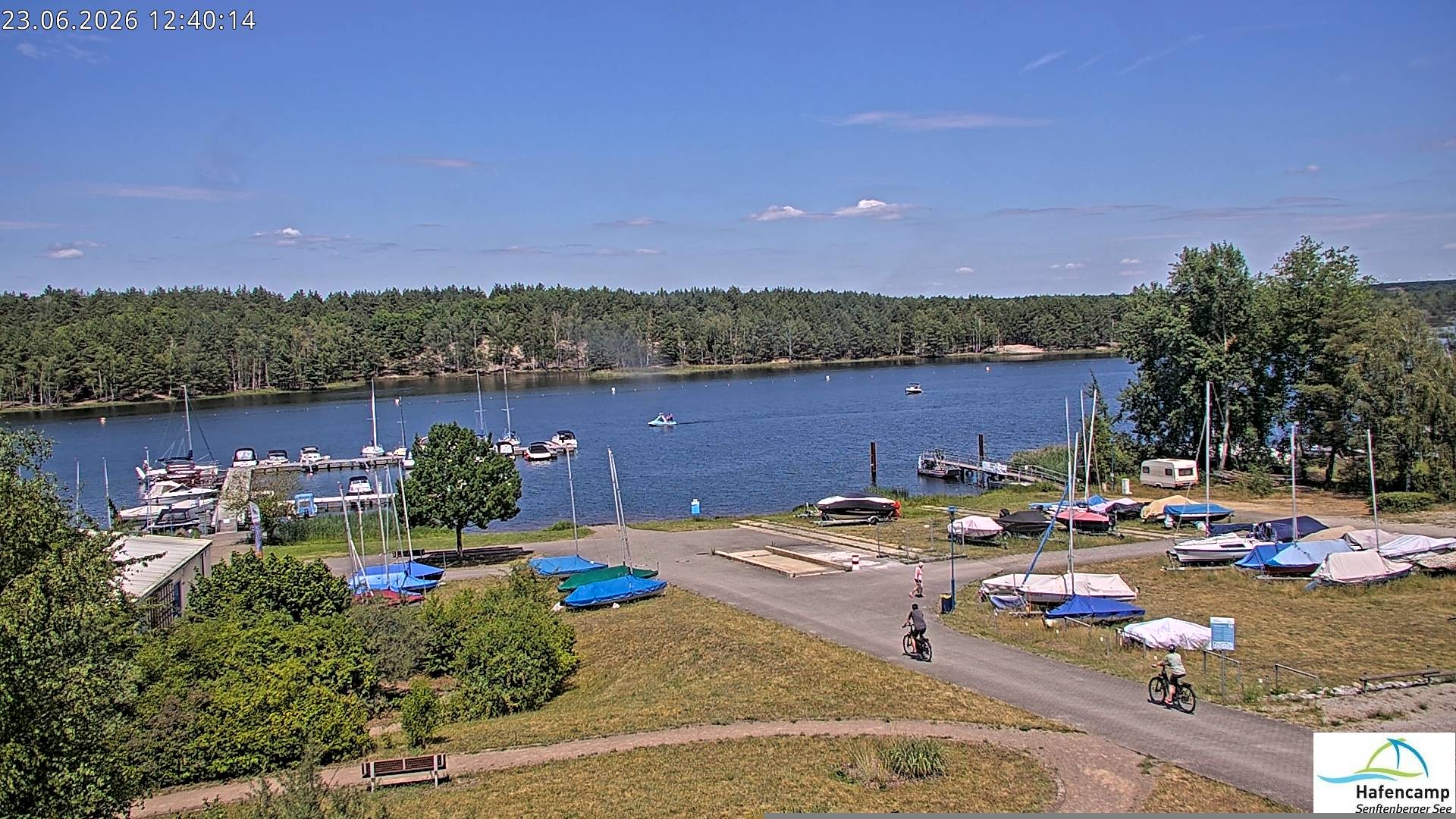 Archiv Foto Webcam Senftenberger See - Hafencamp