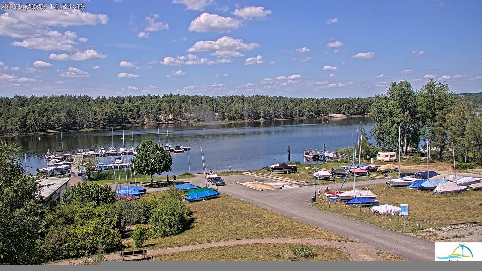 Archiv Foto Webcam Senftenberger See - Hafencamp