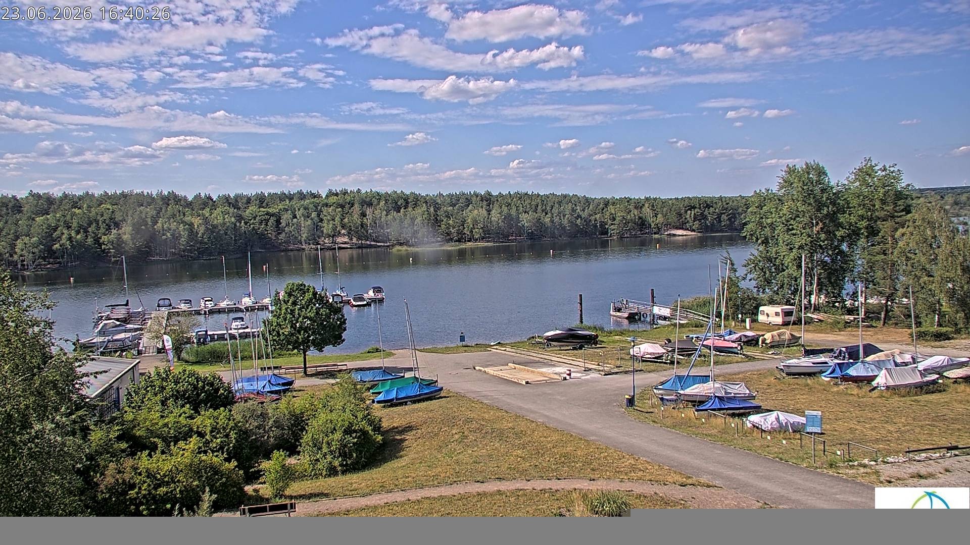 Archiv Foto Webcam Senftenberger See - Hafencamp