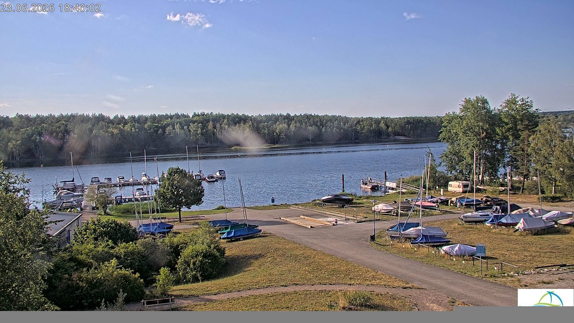 Archiv Foto Webcam Senftenberger See - Hafencamp