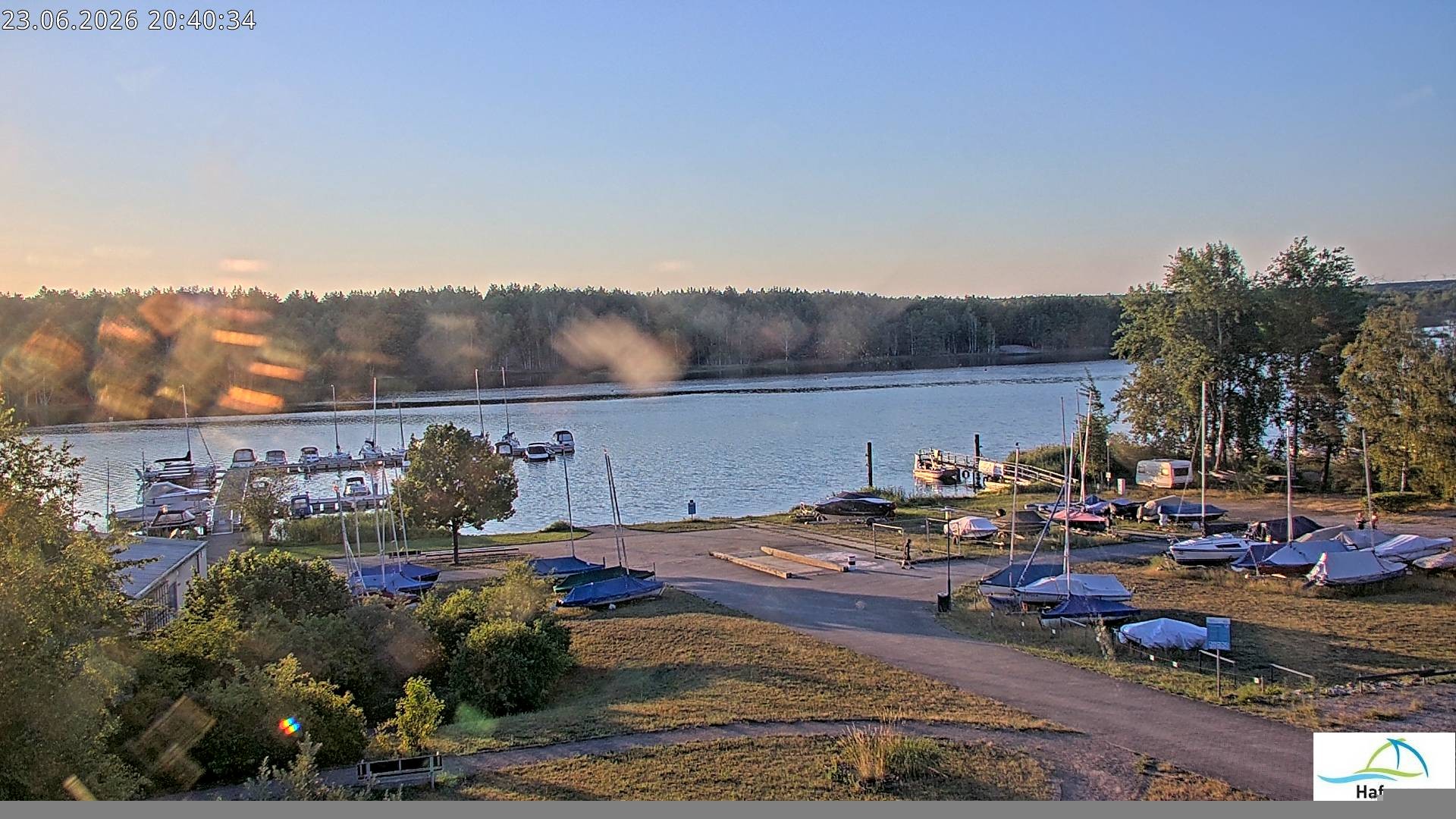 Archiv Foto Webcam Senftenberger See - Hafencamp