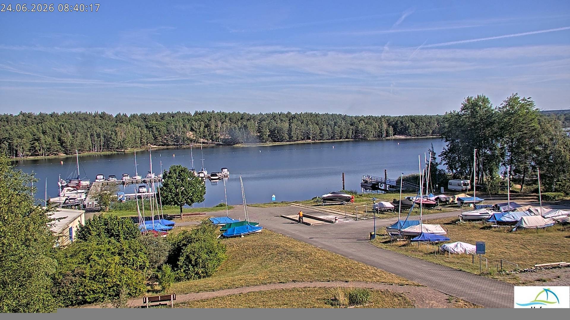 Archiv Foto Webcam Senftenberger See - Hafencamp