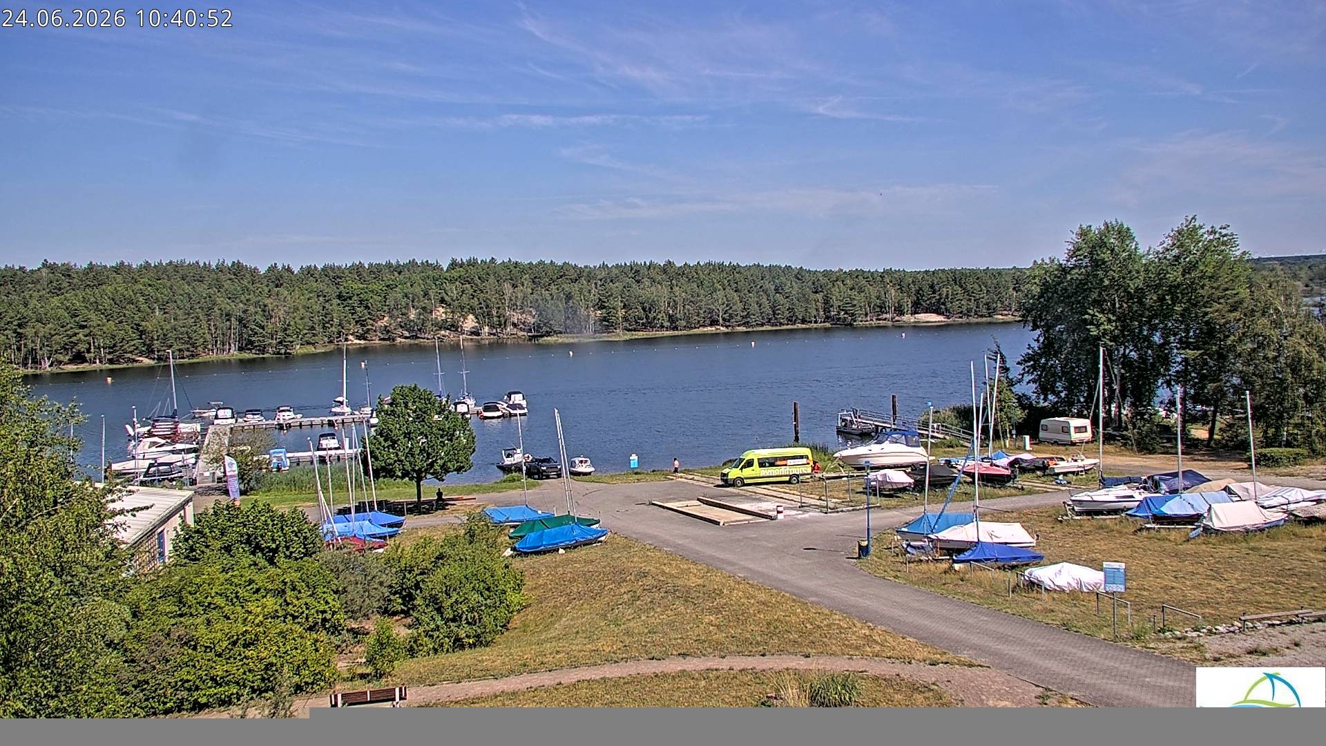 Archiv Foto Webcam Senftenberger See - Hafencamp