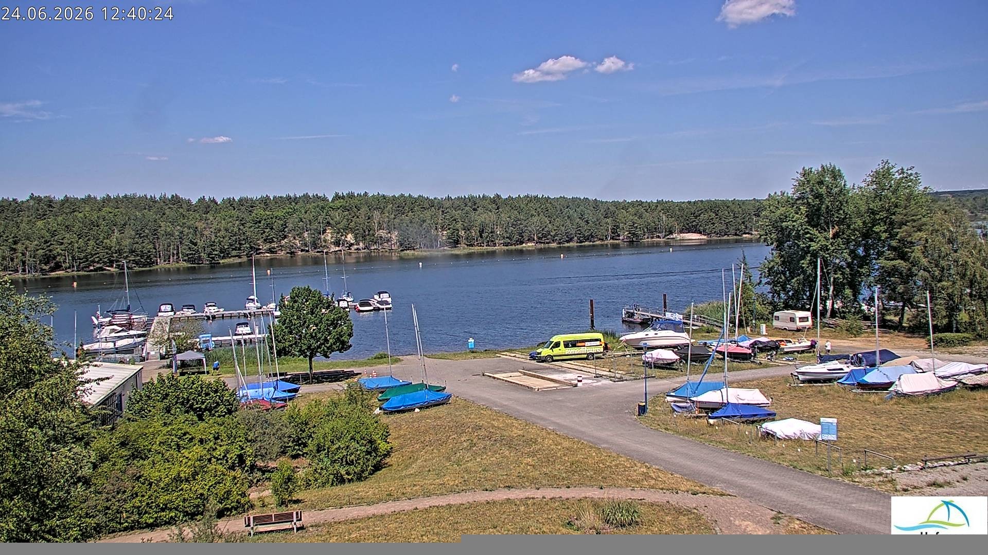 Archiv Foto Webcam Senftenberger See - Hafencamp