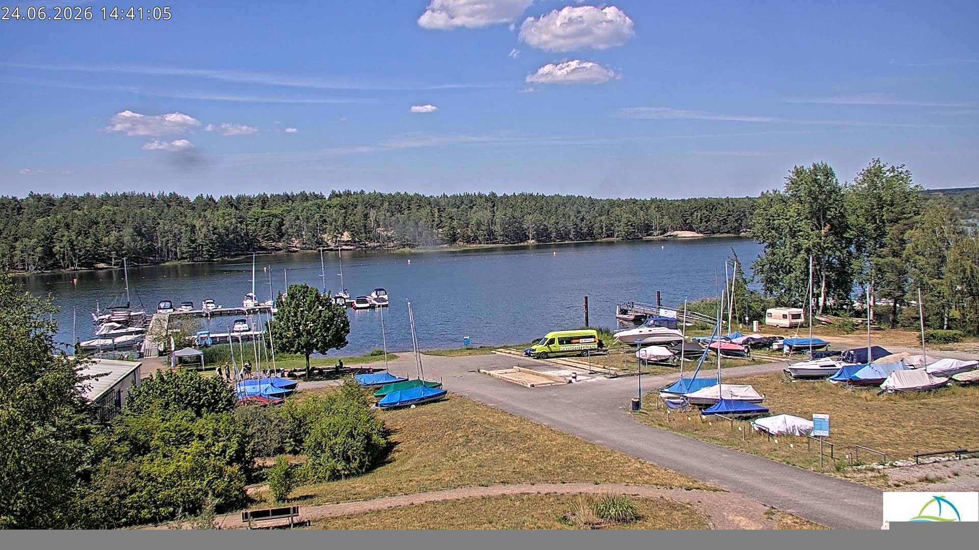 Archiv Foto Webcam Senftenberger See - Hafencamp