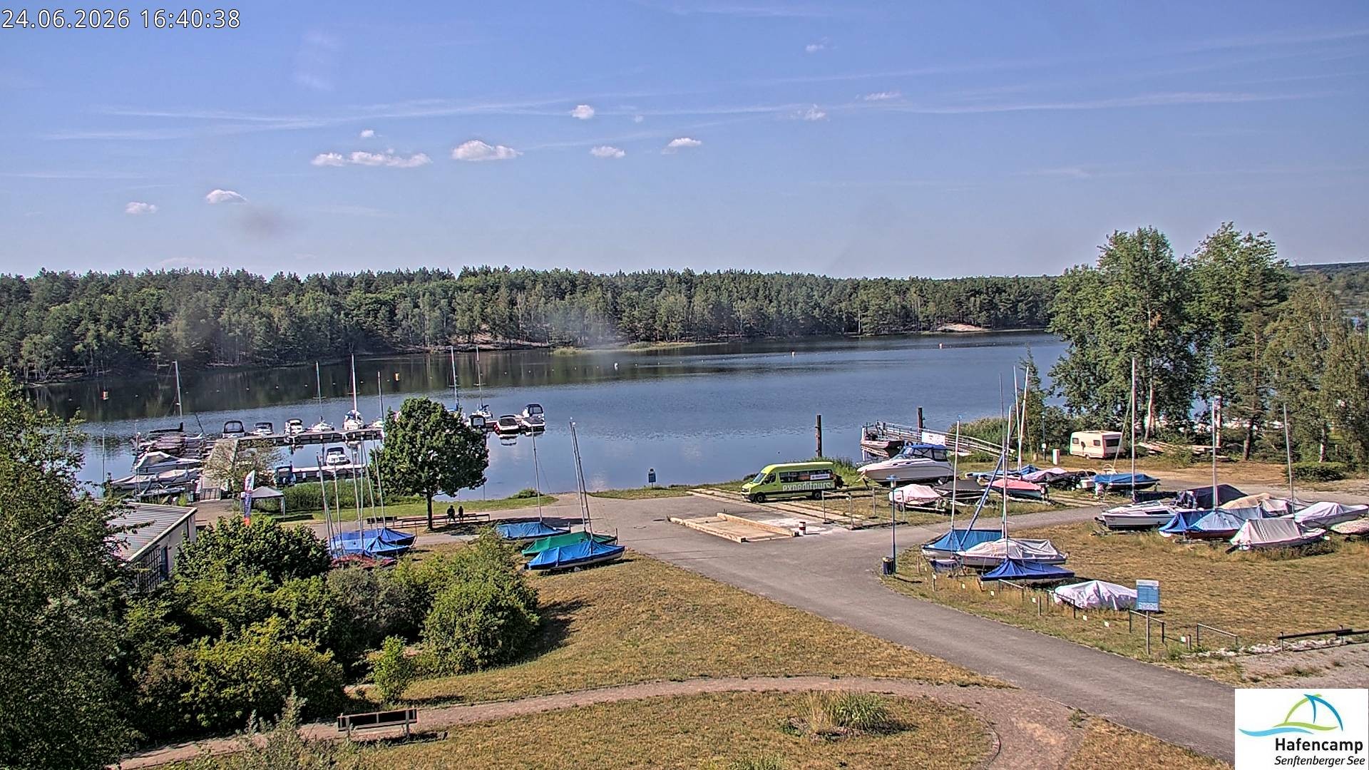 Archiv Foto Webcam Senftenberger See - Hafencamp