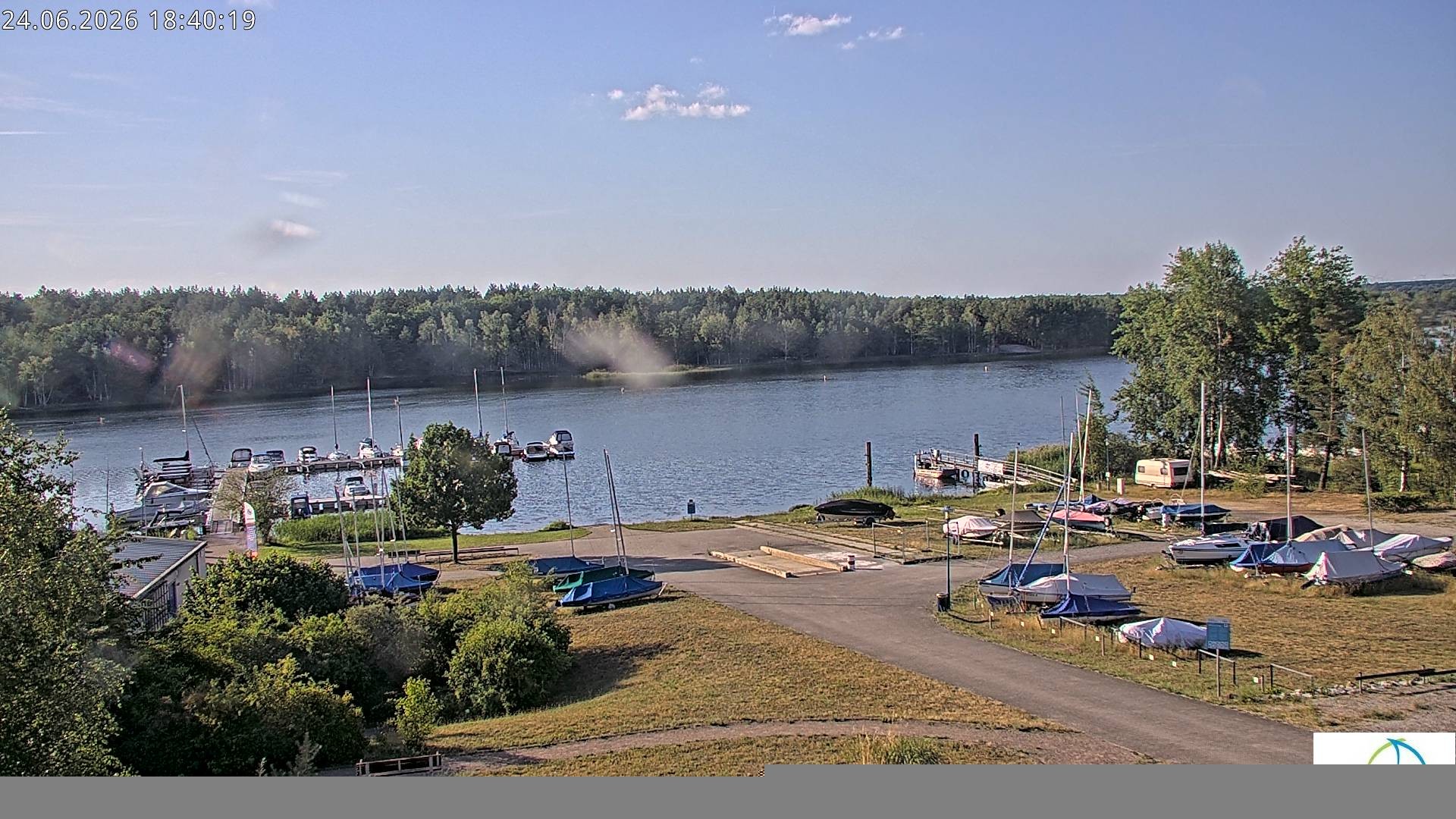 Archiv Foto Webcam Senftenberger See - Hafencamp