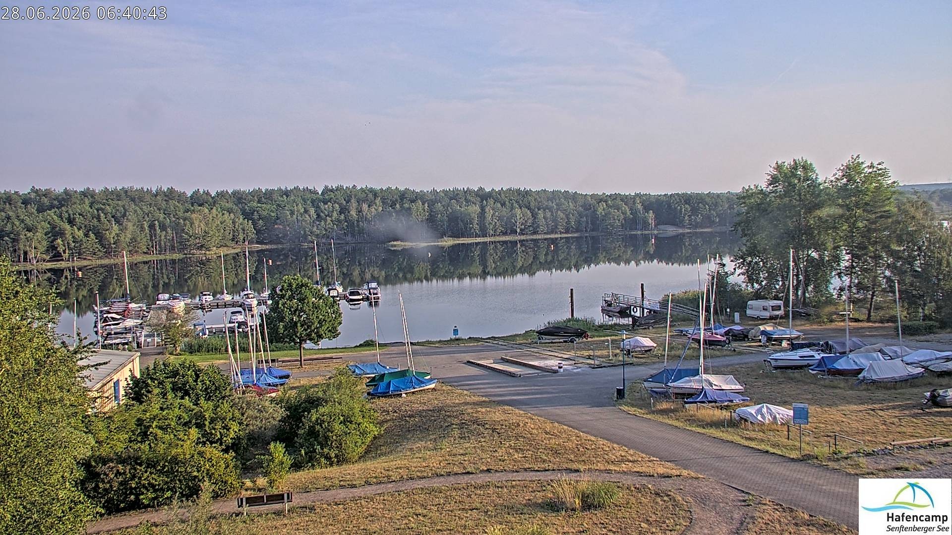 Archiv Foto Webcam Senftenberger See - Hafencamp