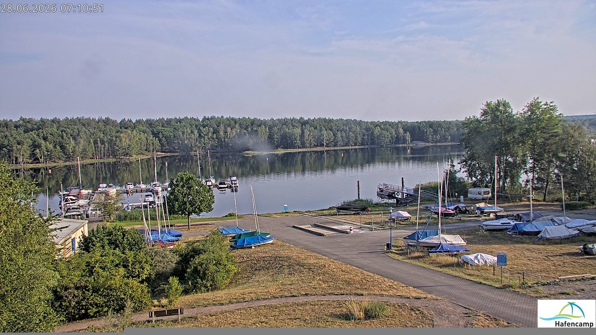 Archiv Foto Webcam Senftenberger See - Hafencamp