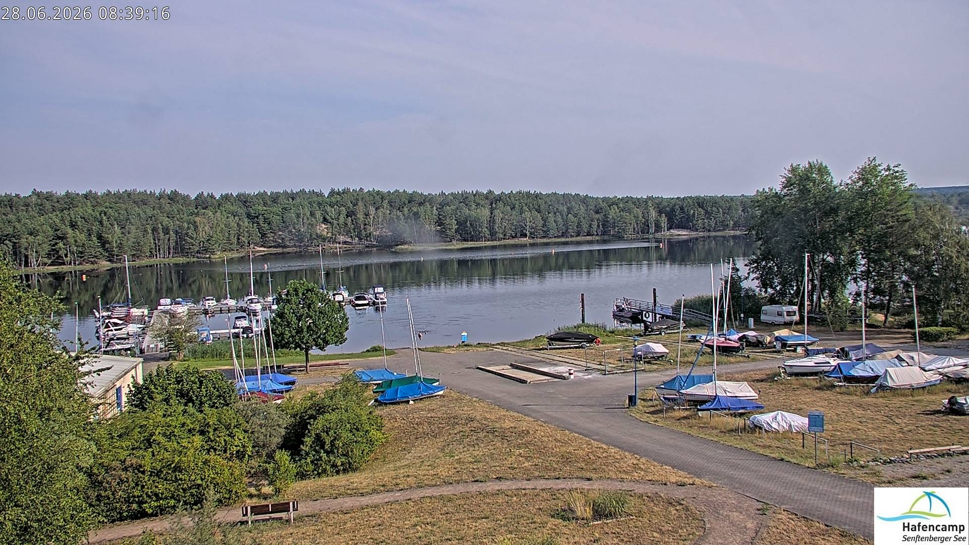 Archiv Foto Webcam Senftenberger See - Hafencamp