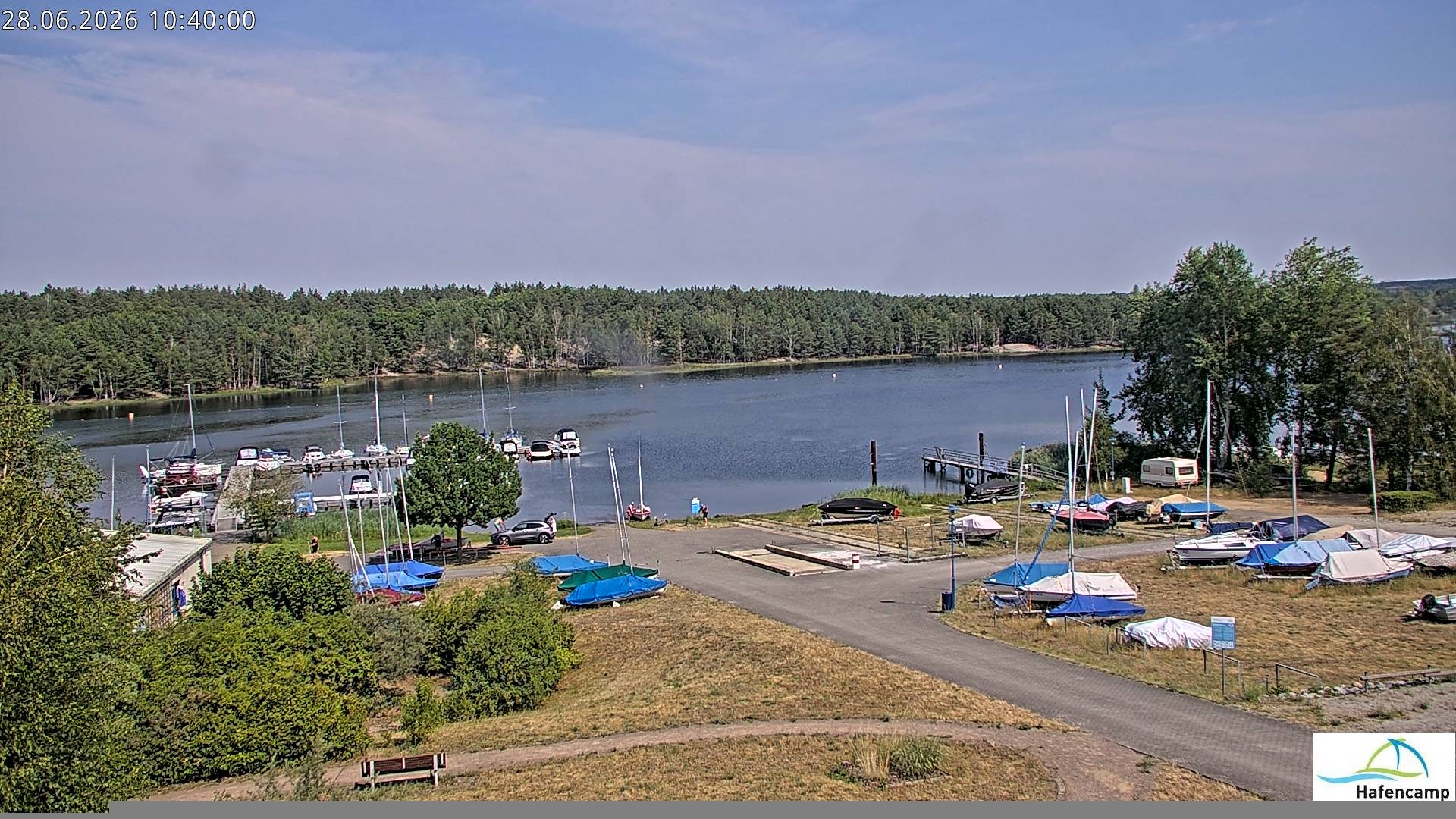 Archiv Foto Webcam Senftenberger See - Hafencamp