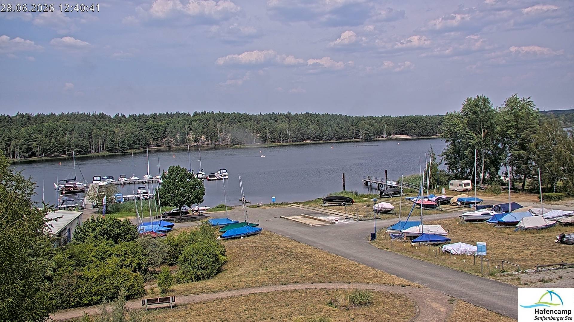 Archiv Foto Webcam Senftenberger See - Hafencamp