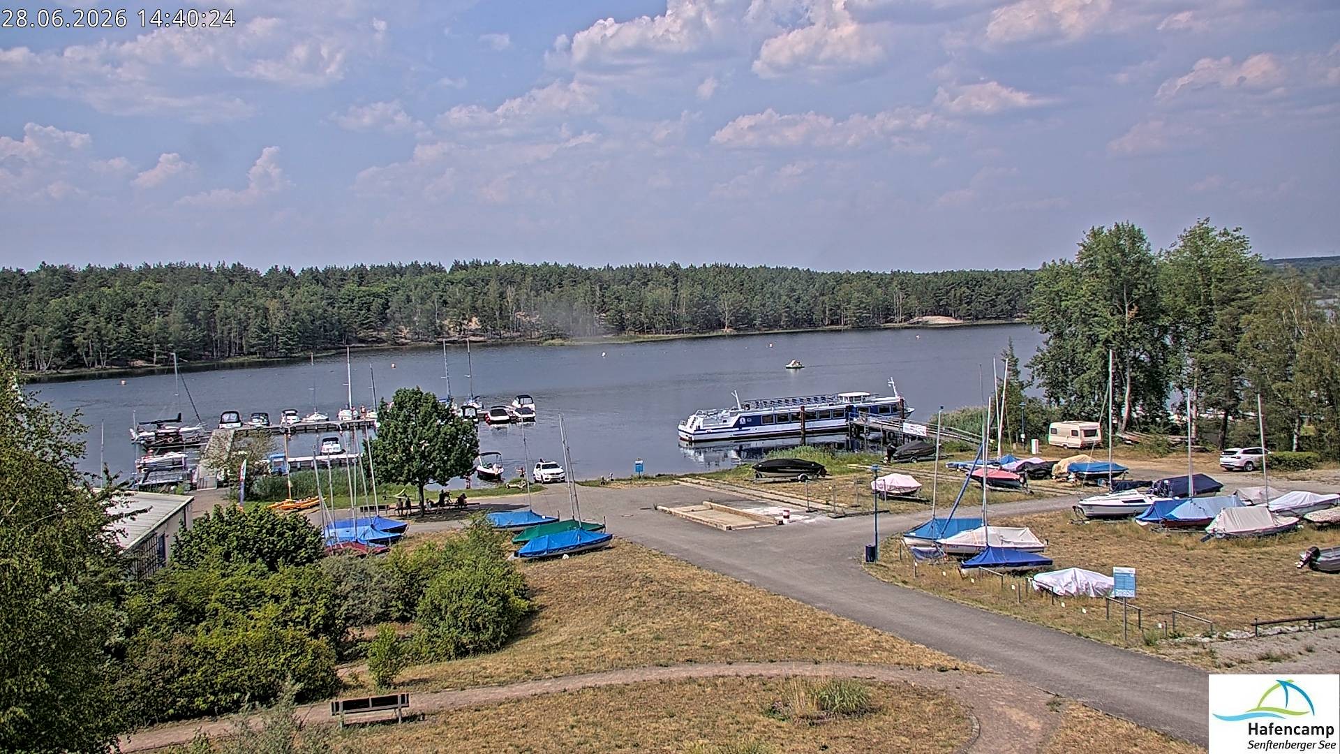 Archiv Foto Webcam Senftenberger See - Hafencamp