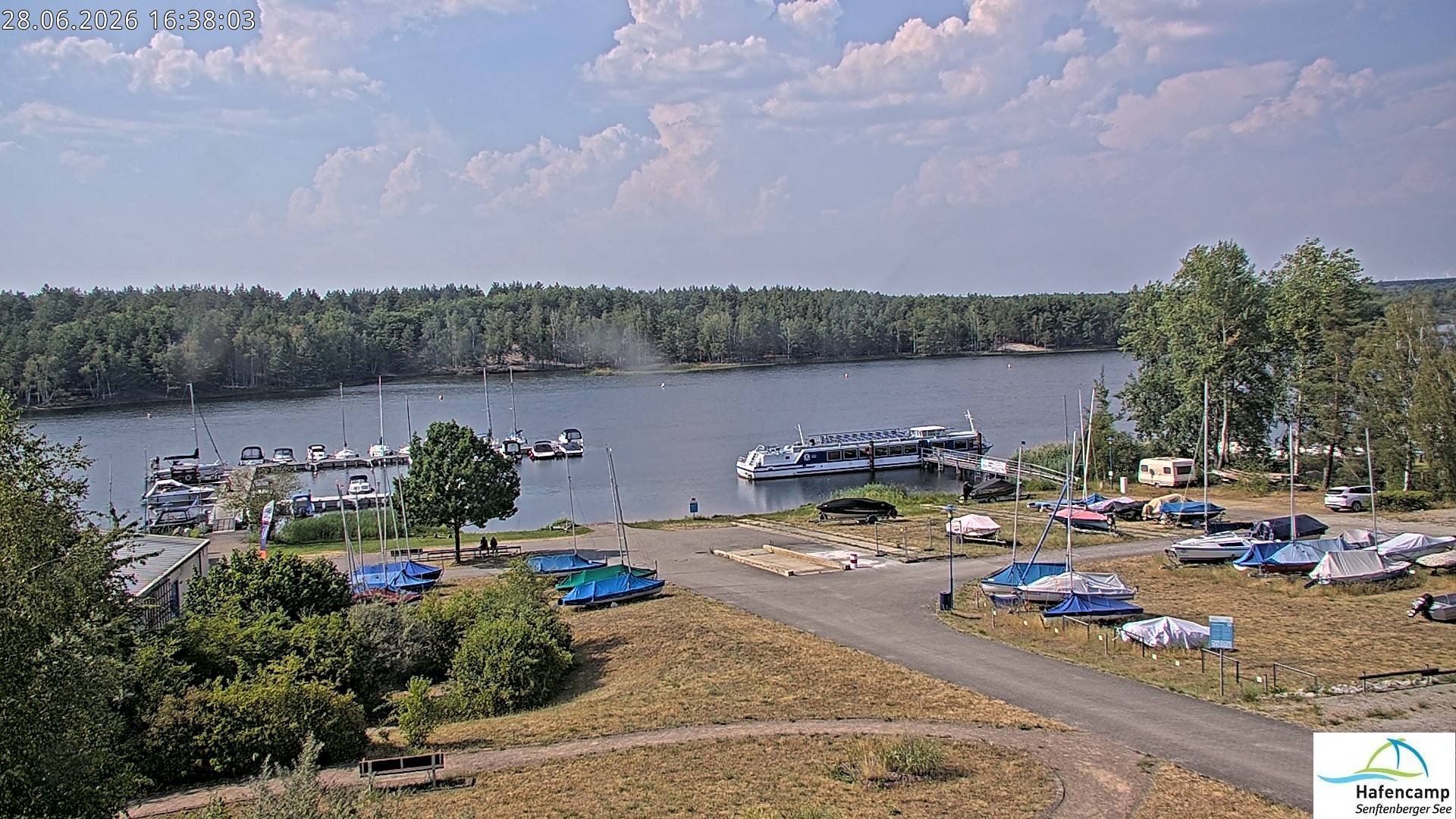 Archiv Foto Webcam Senftenberger See - Hafencamp