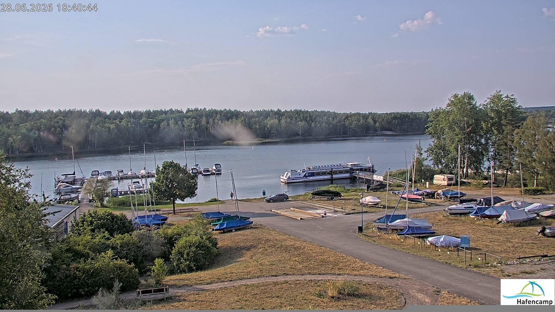 Archiv Foto Webcam Senftenberger See - Hafencamp