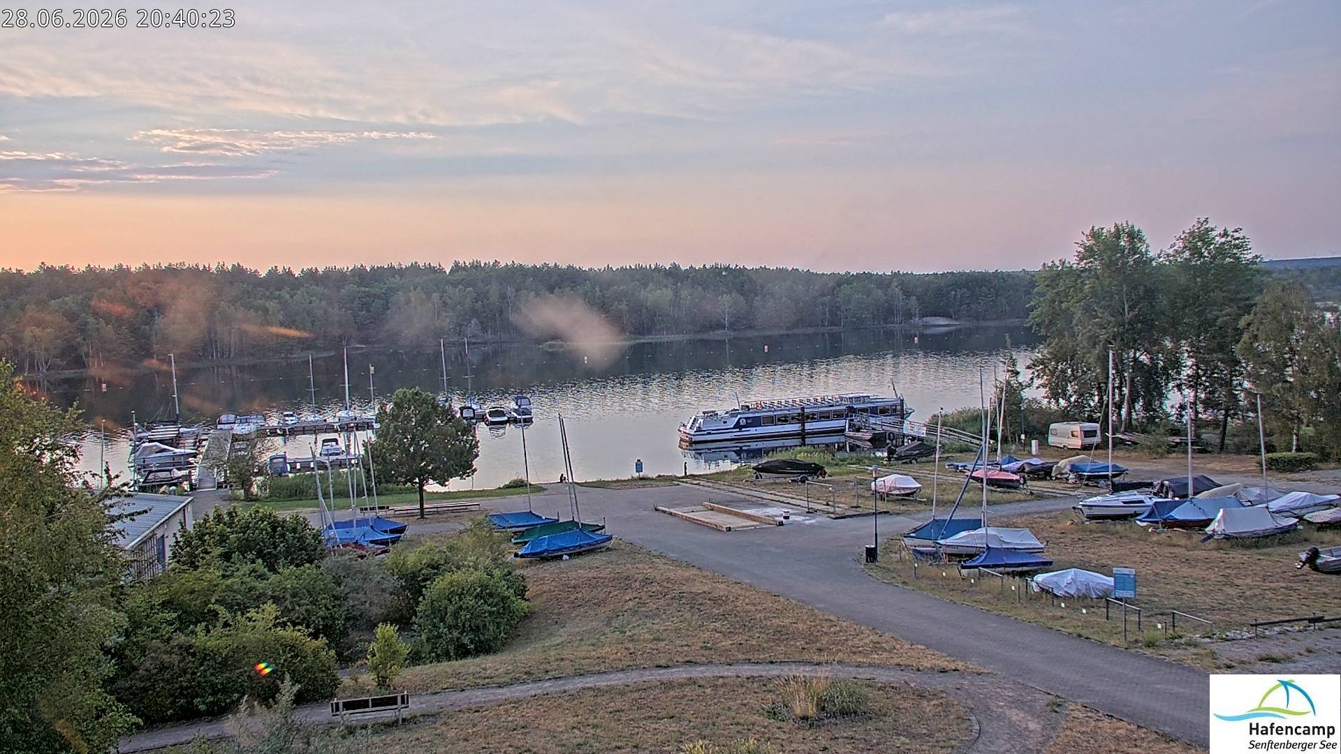 Archiv Foto Webcam Senftenberger See - Hafencamp