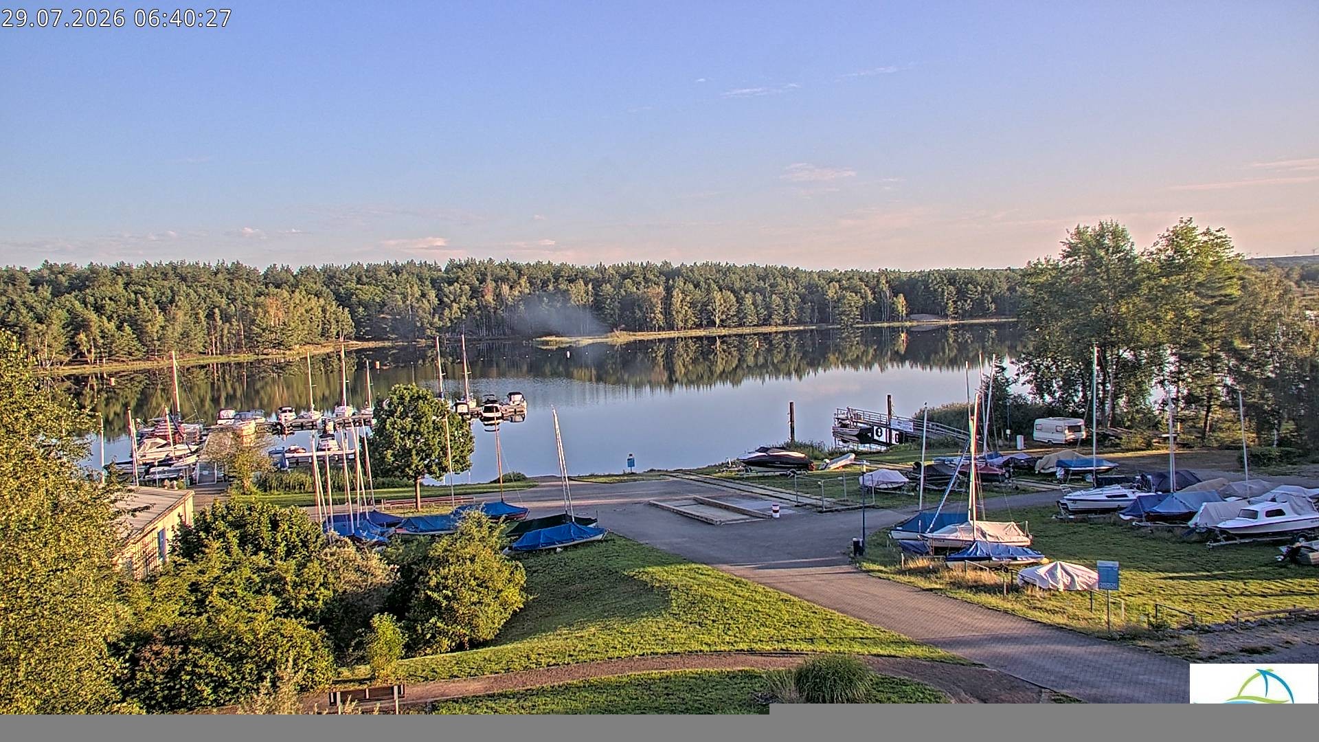 Archiv Foto Webcam Senftenberger See - Hafencamp