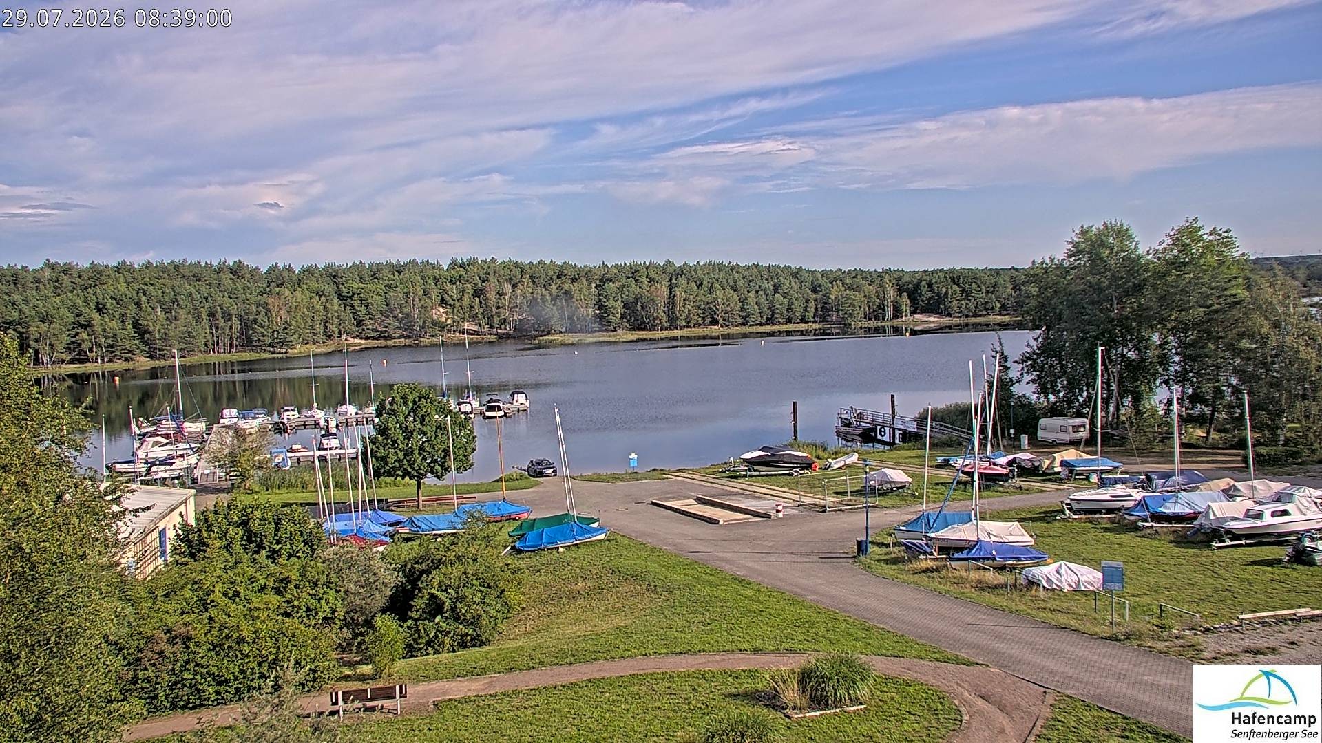 Archiv Foto Webcam Senftenberger See - Hafencamp