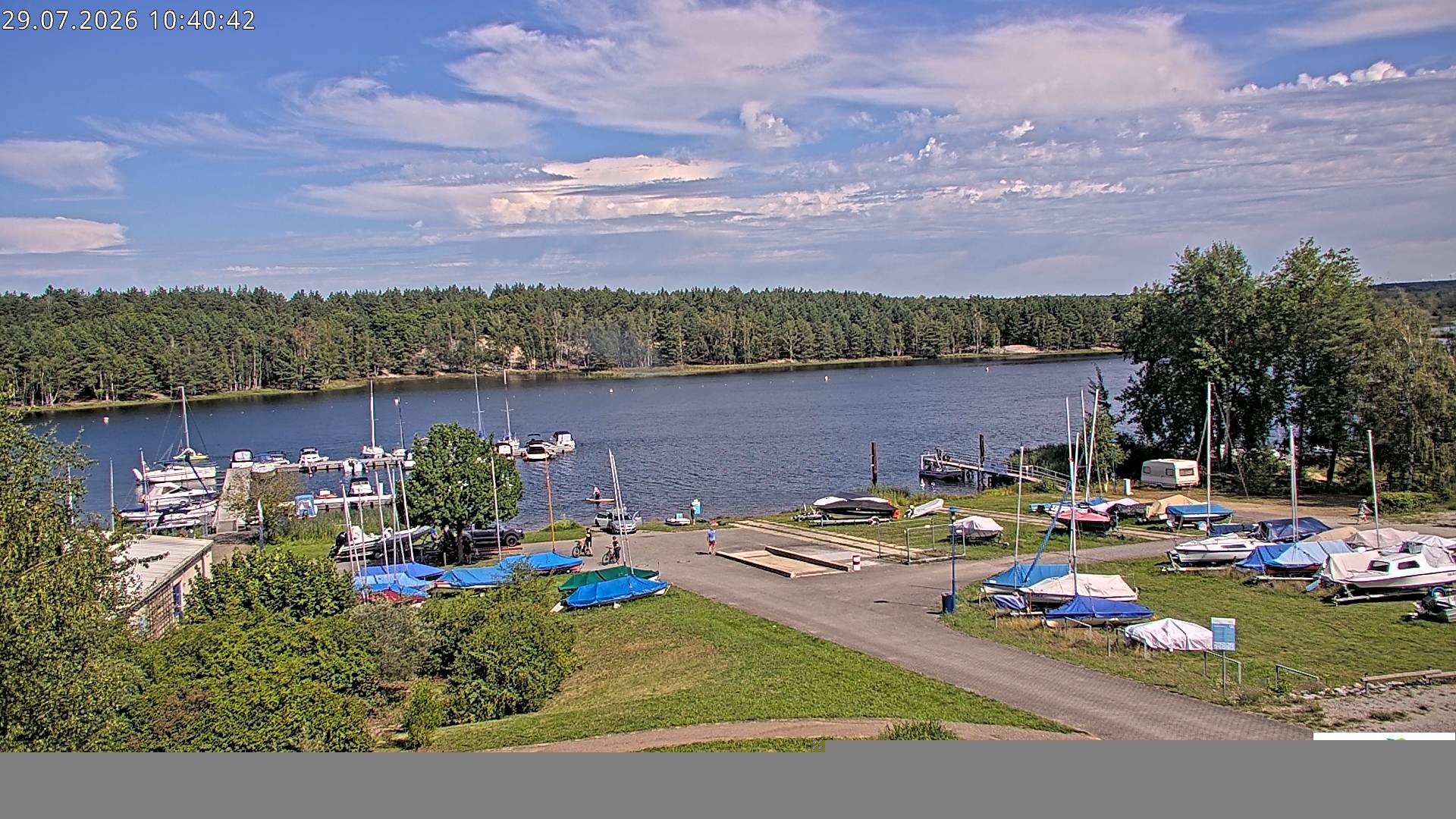 Archiv Foto Webcam Senftenberger See - Hafencamp