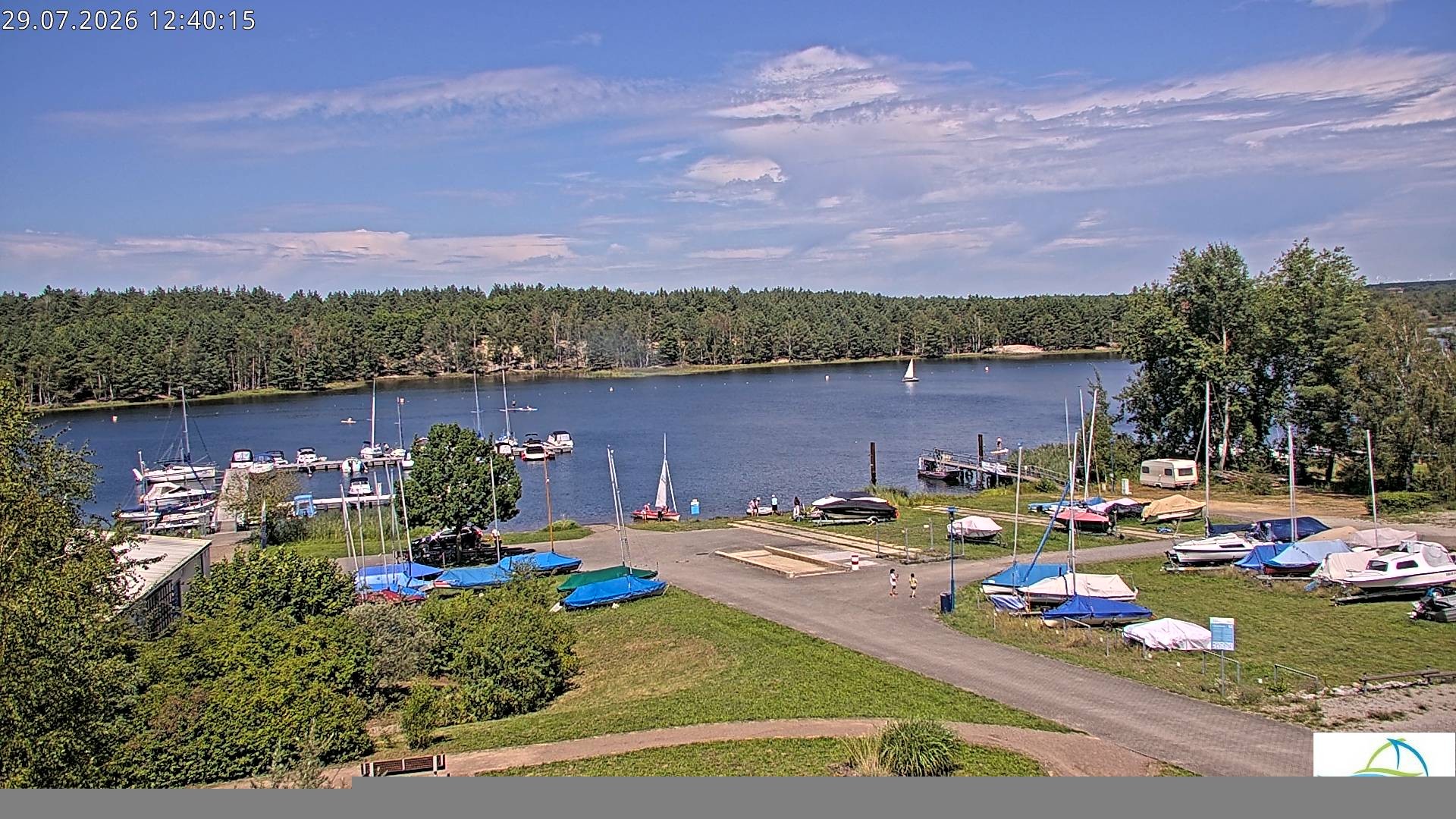 Archiv Foto Webcam Senftenberger See - Hafencamp