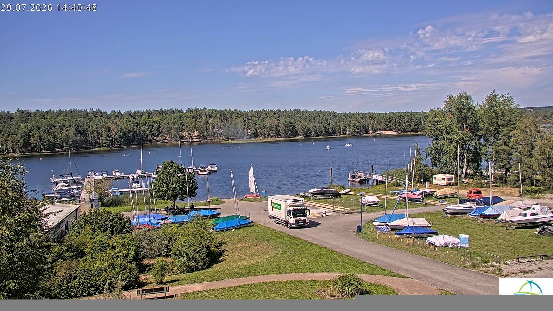 Archiv Foto Webcam Senftenberger See - Hafencamp