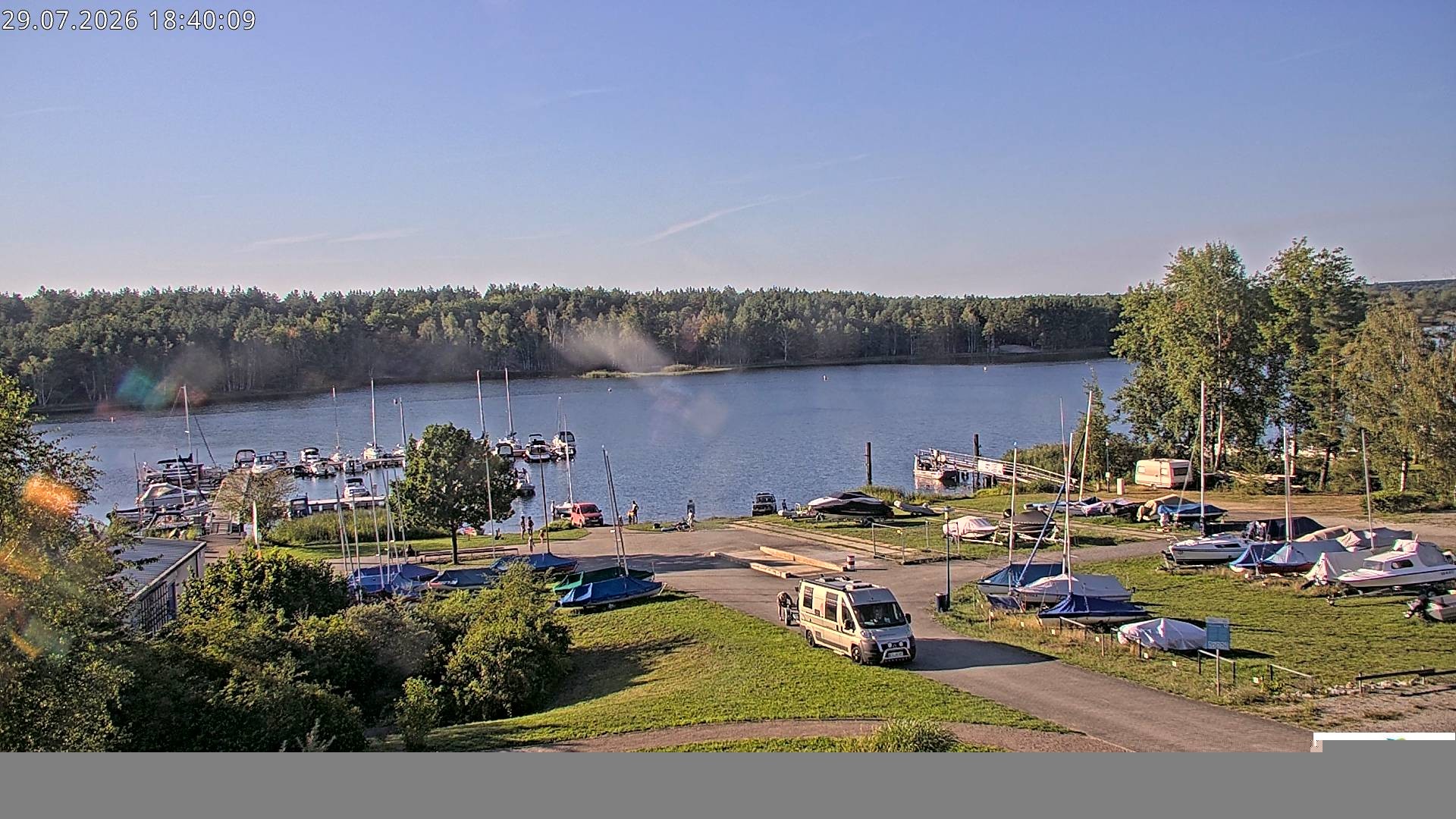 Archiv Foto Webcam Senftenberger See - Hafencamp