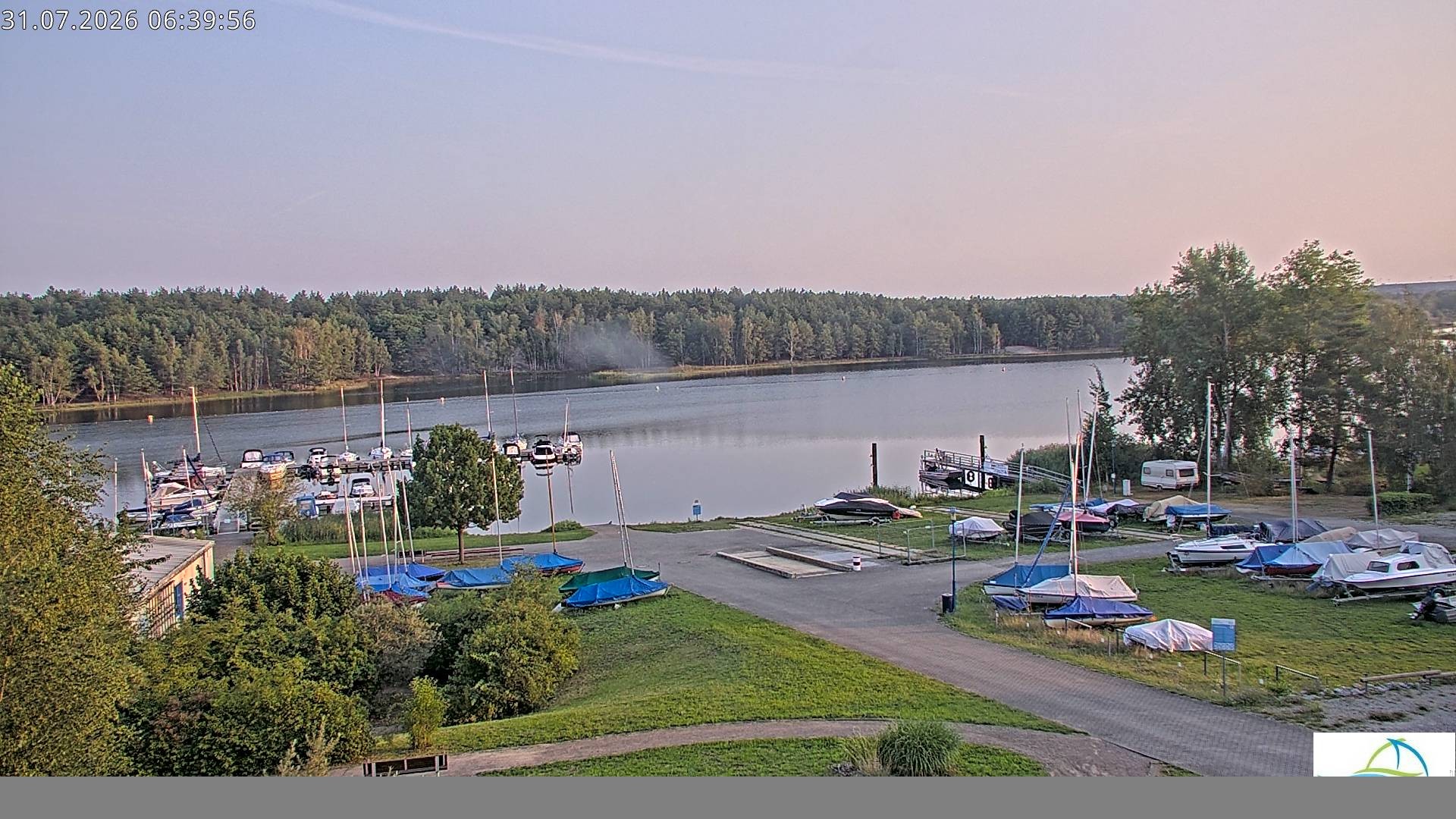 Archiv Foto Webcam Senftenberger See - Hafencamp