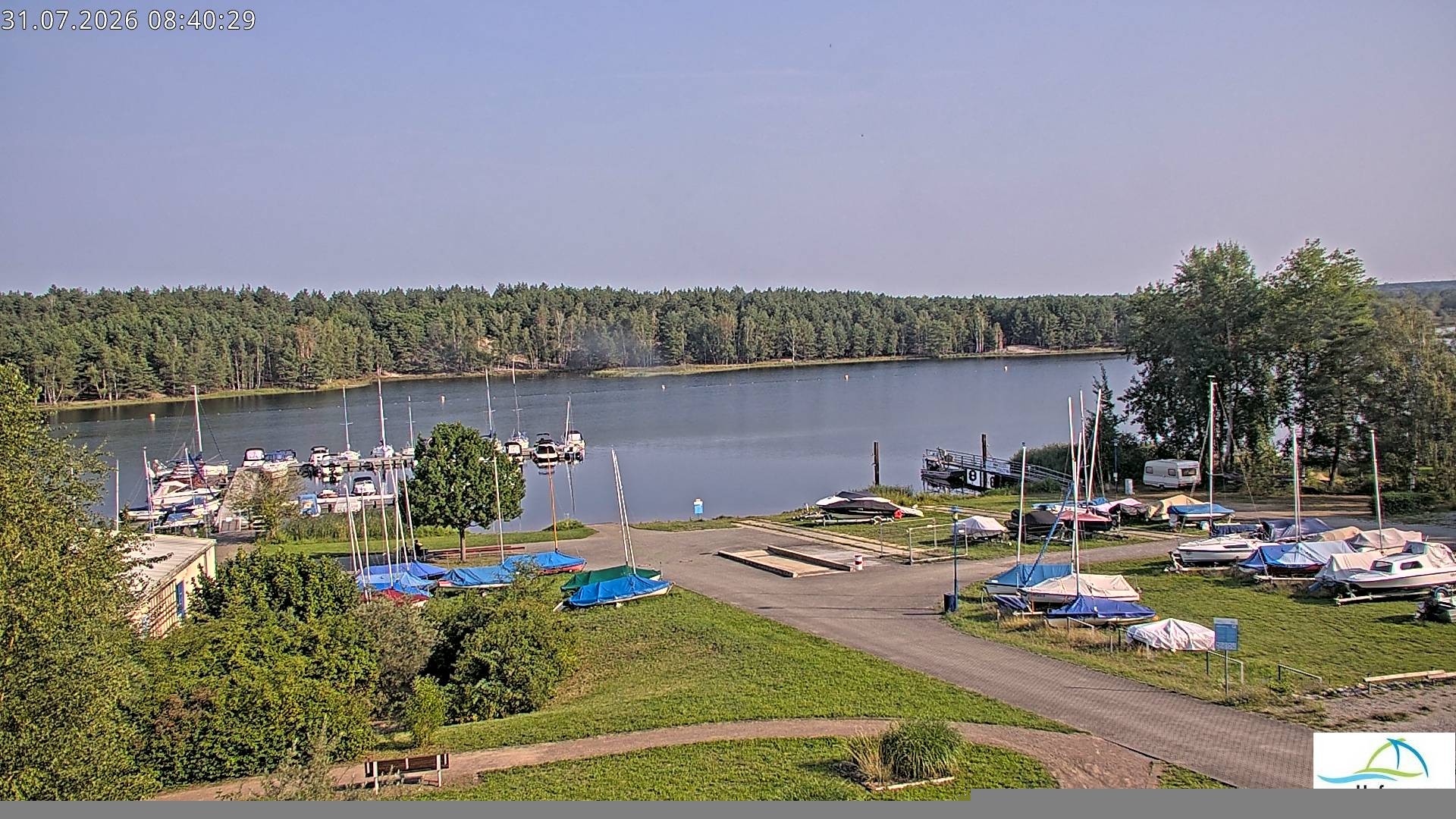 Archiv Foto Webcam Senftenberger See - Hafencamp