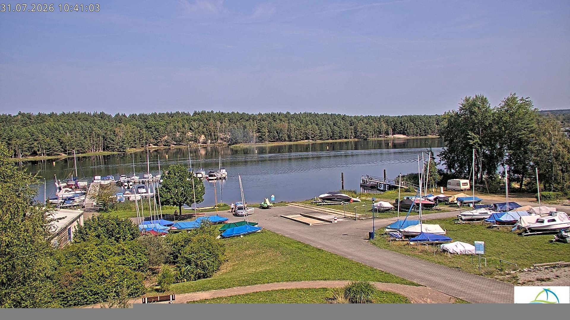 Archiv Foto Webcam Senftenberger See - Hafencamp