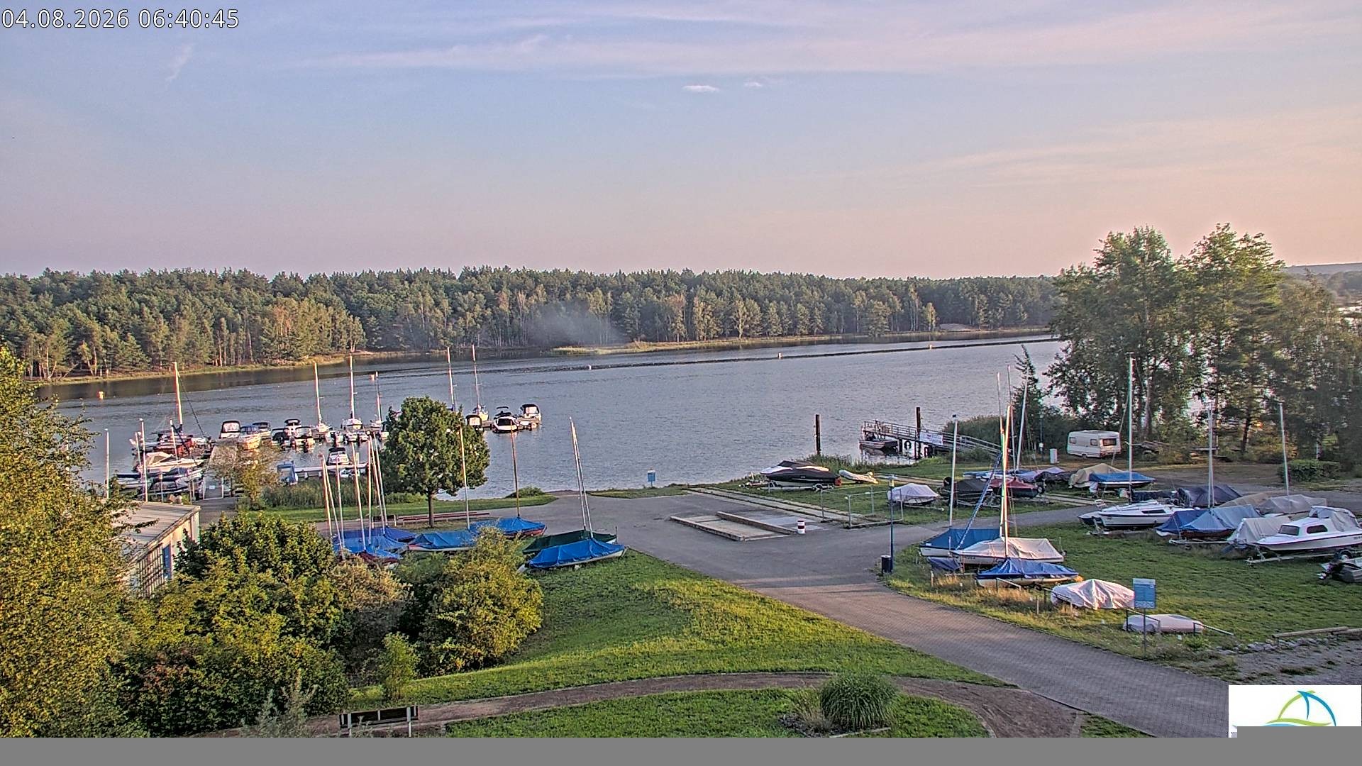 Archiv Foto Webcam Senftenberger See - Hafencamp