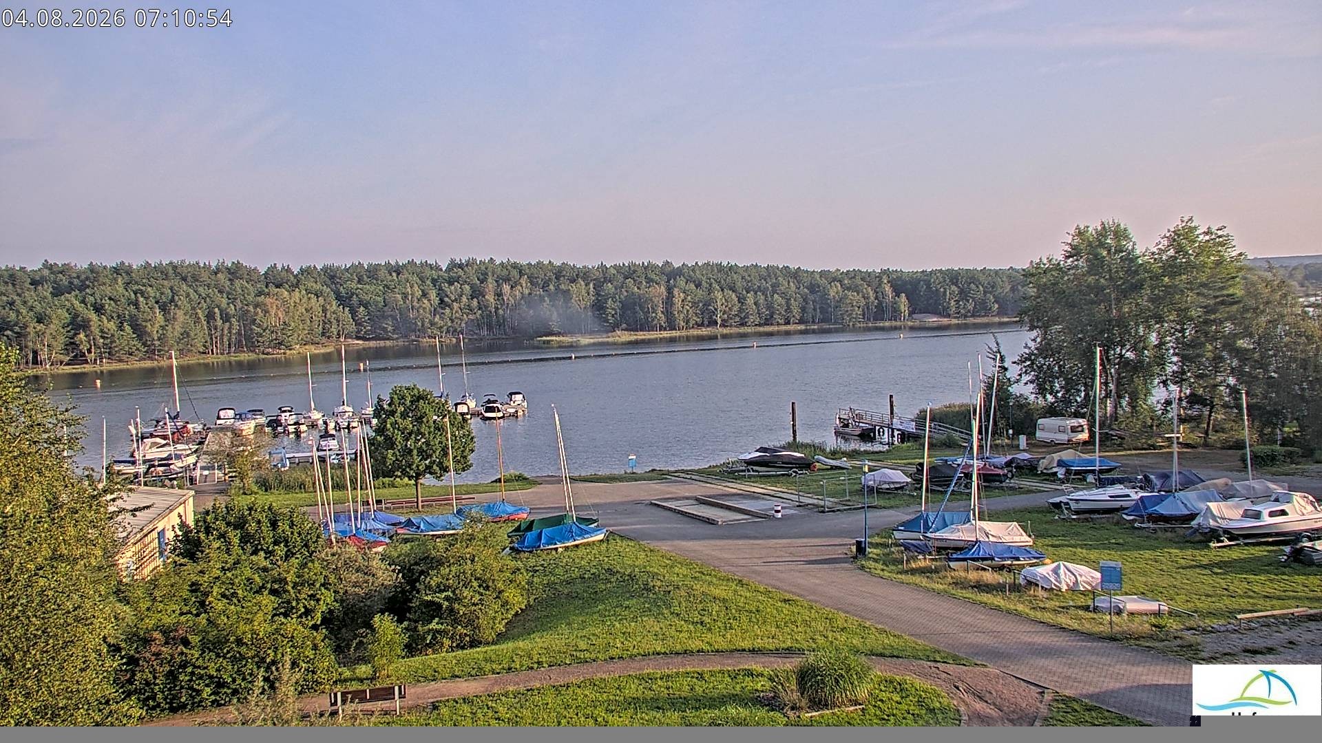 Archiv Foto Webcam Senftenberger See - Hafencamp