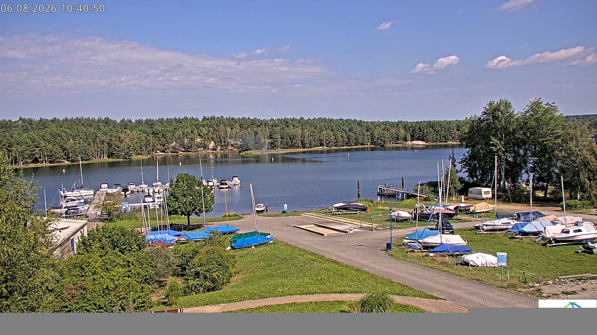 Archived image Webcam Lake Senftenberg - Camping